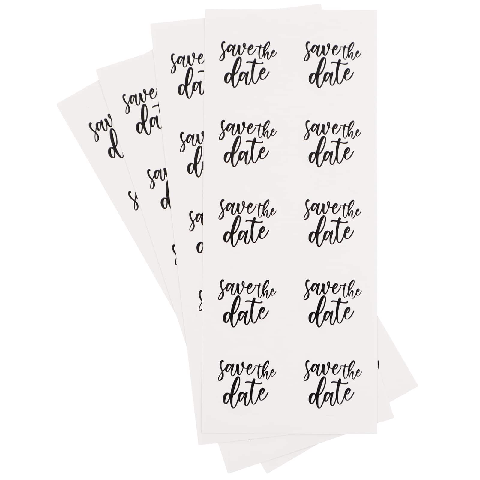 12 Packs: 40 ct. (480 total) Save the Date Envelope Seals by Recollections&#x2122;