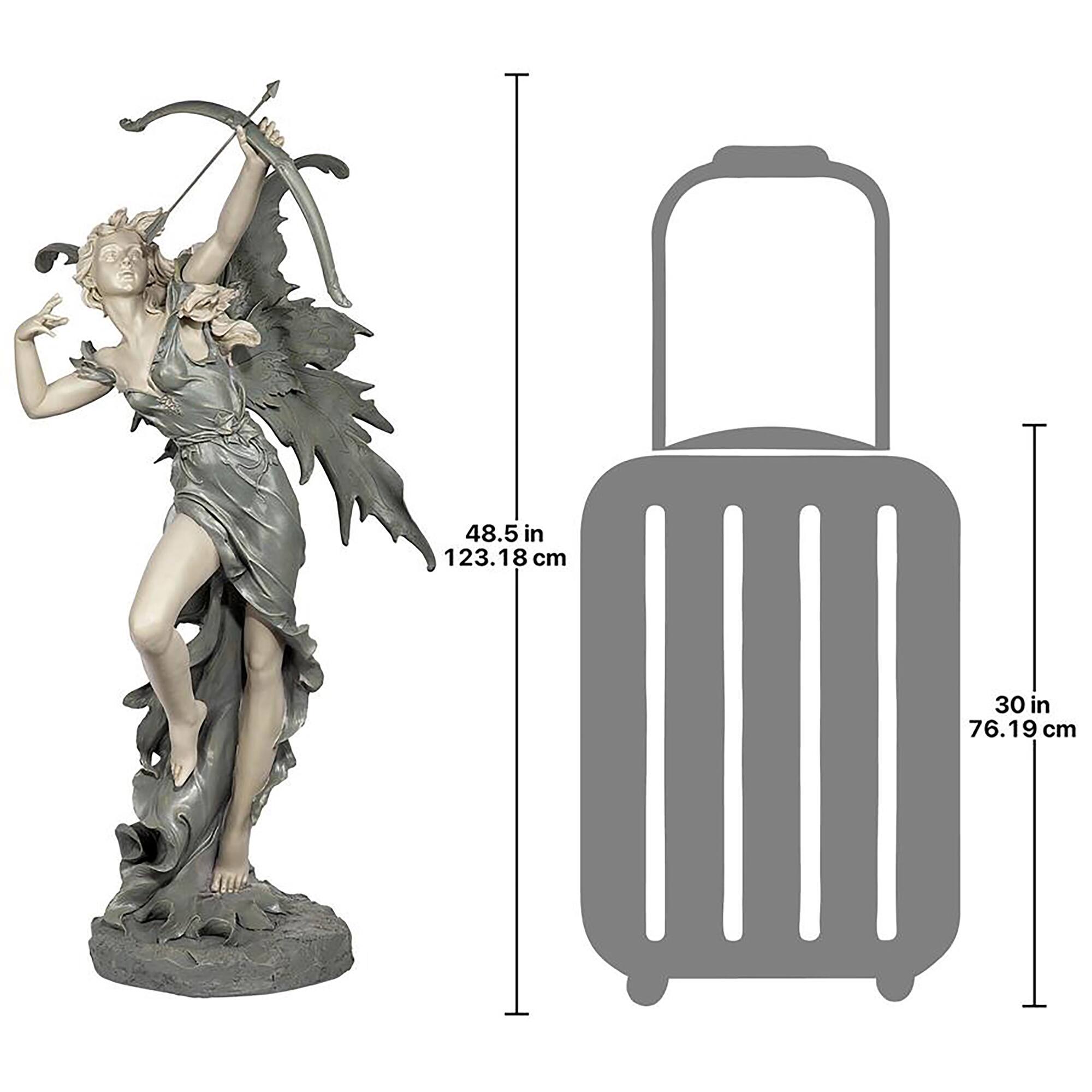 Design Toscano 48.5" Rhiannon the Archer Garden Fairy Statue