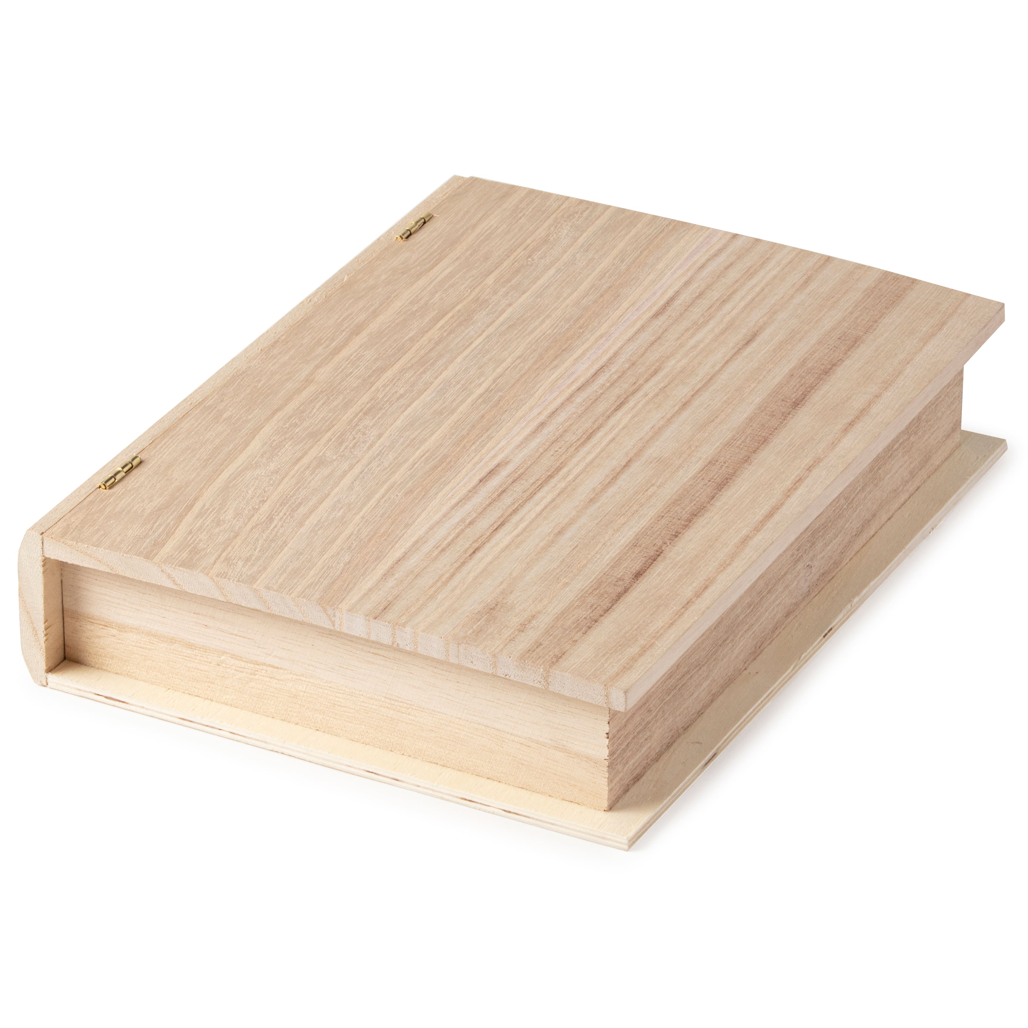 9.5&#x22; Wood Book Box by Make Market&#xAE;