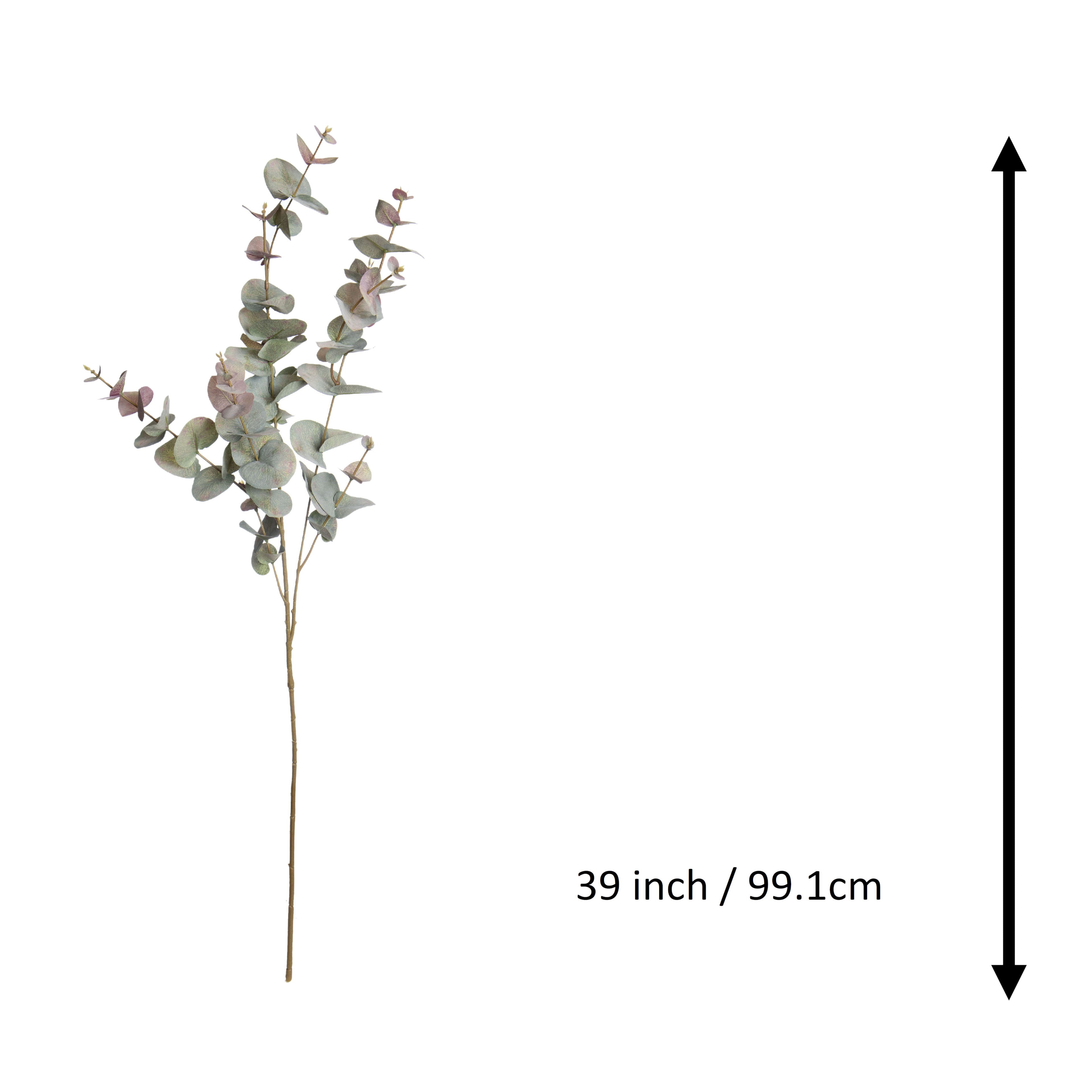 39&#x22; Green &#x26; Pink Eucalyptus Stem by Ashland&#xAE;