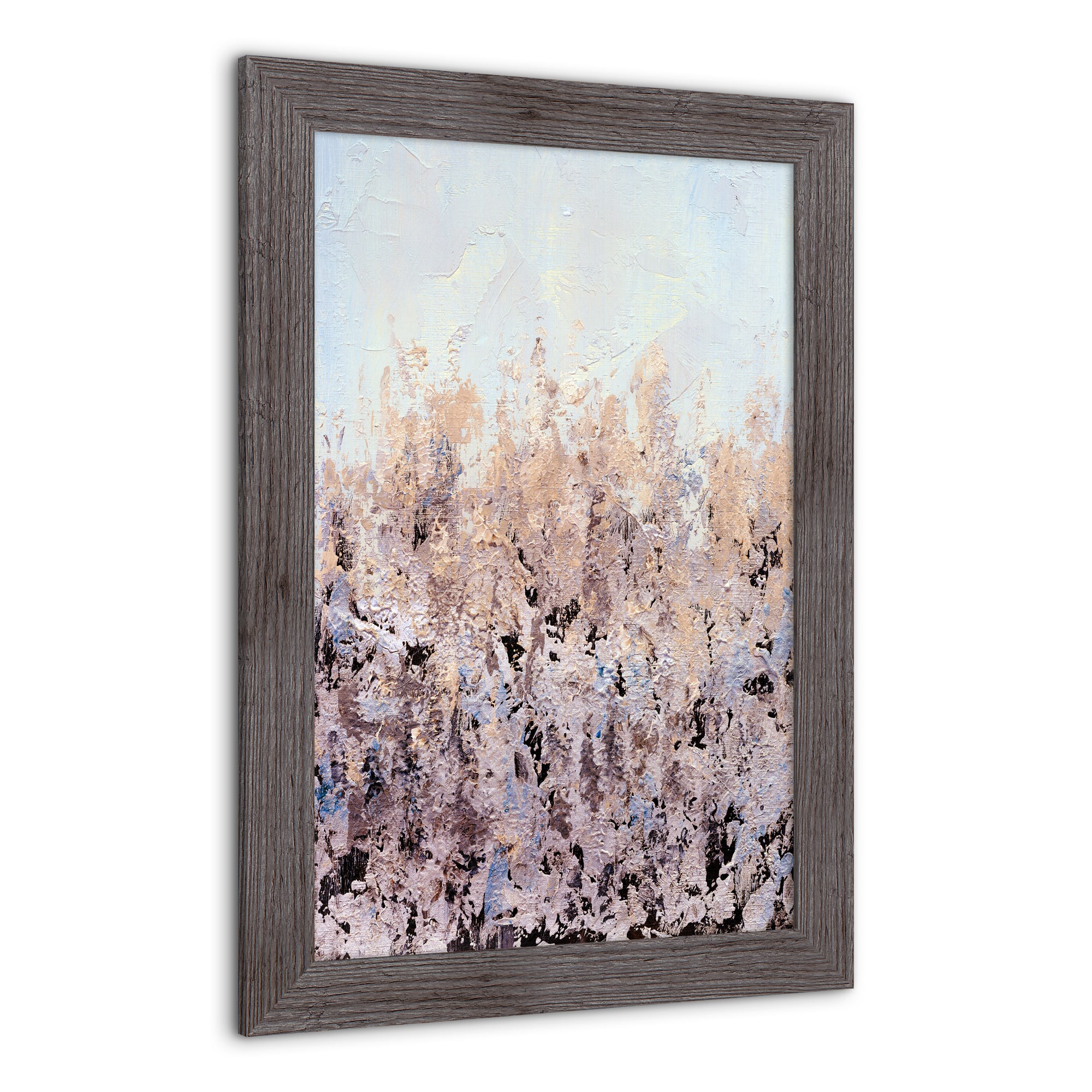 Blush Paint 16" x 24" Western Gray Framed Print
