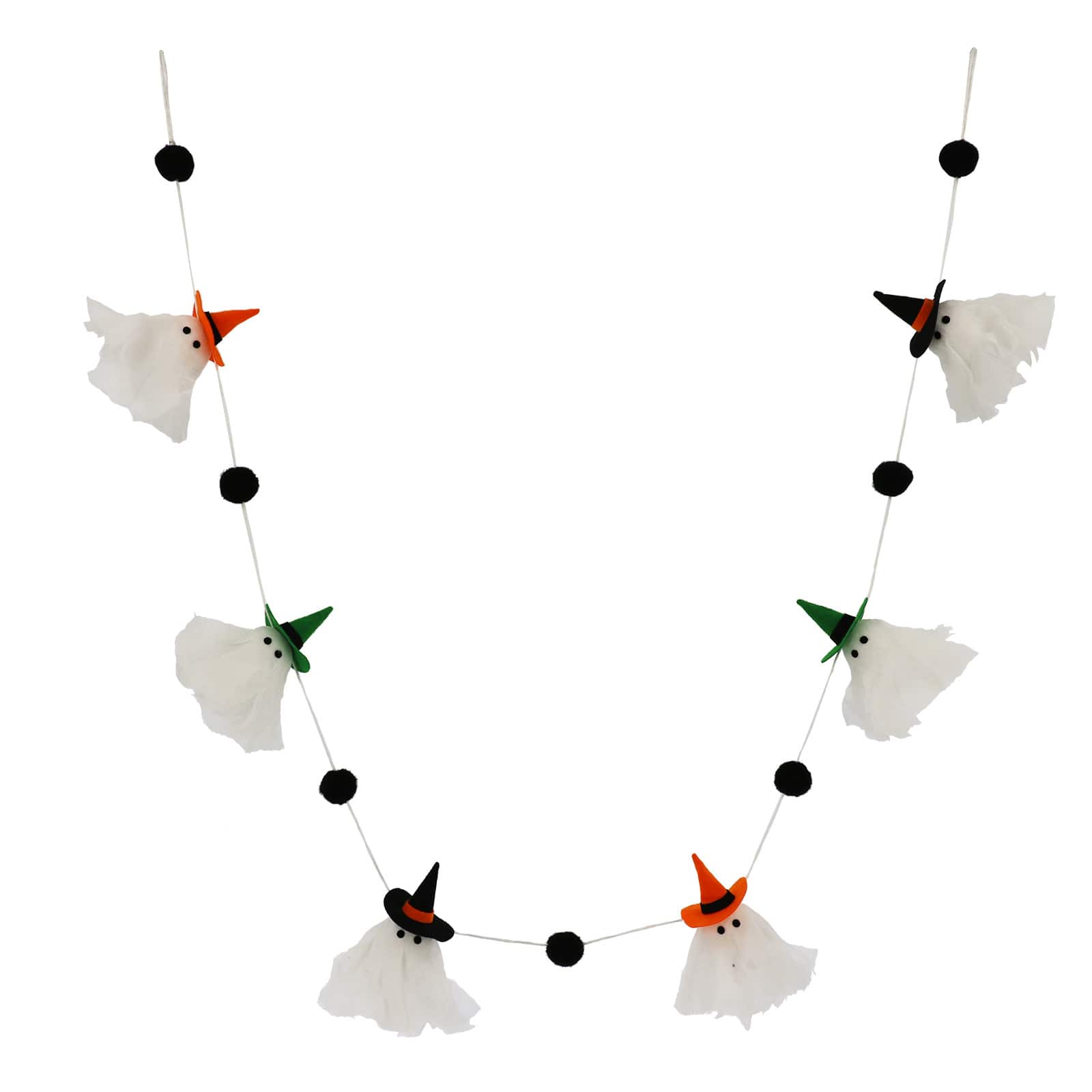 6ft. Ghost with Hat Garland by Ashland&#xAE;