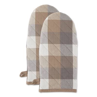 DII Tri-Color Check Collection - Tovaglia rotonda in 100% cotone, 177,8 cm, colore: Blu francese
