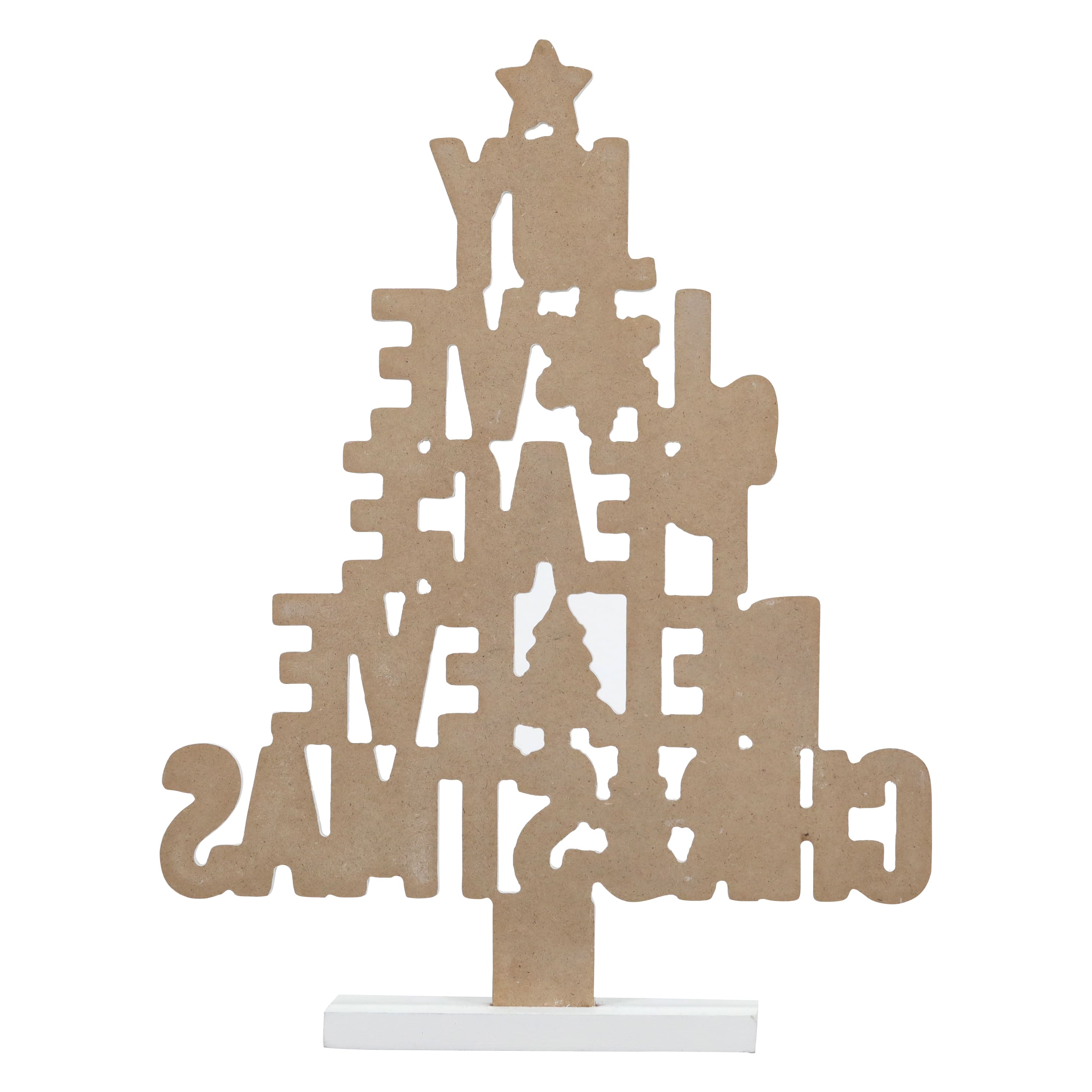 Sprinkle Shop 16.25&#x22; Joy Love Peace Tree Tabletop D&#xE9;cor by Ashland&#xAE;