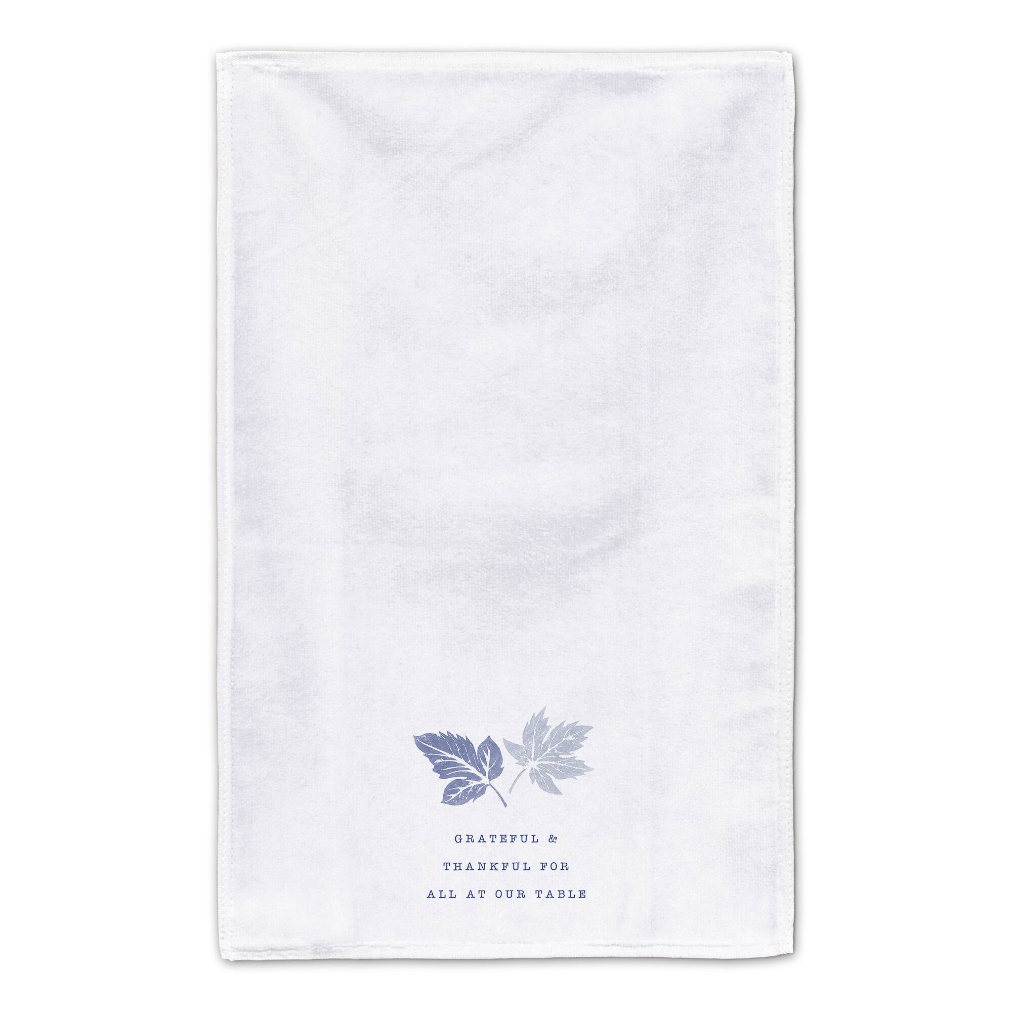 Grateful & Thankful Blue Tea Towel Set