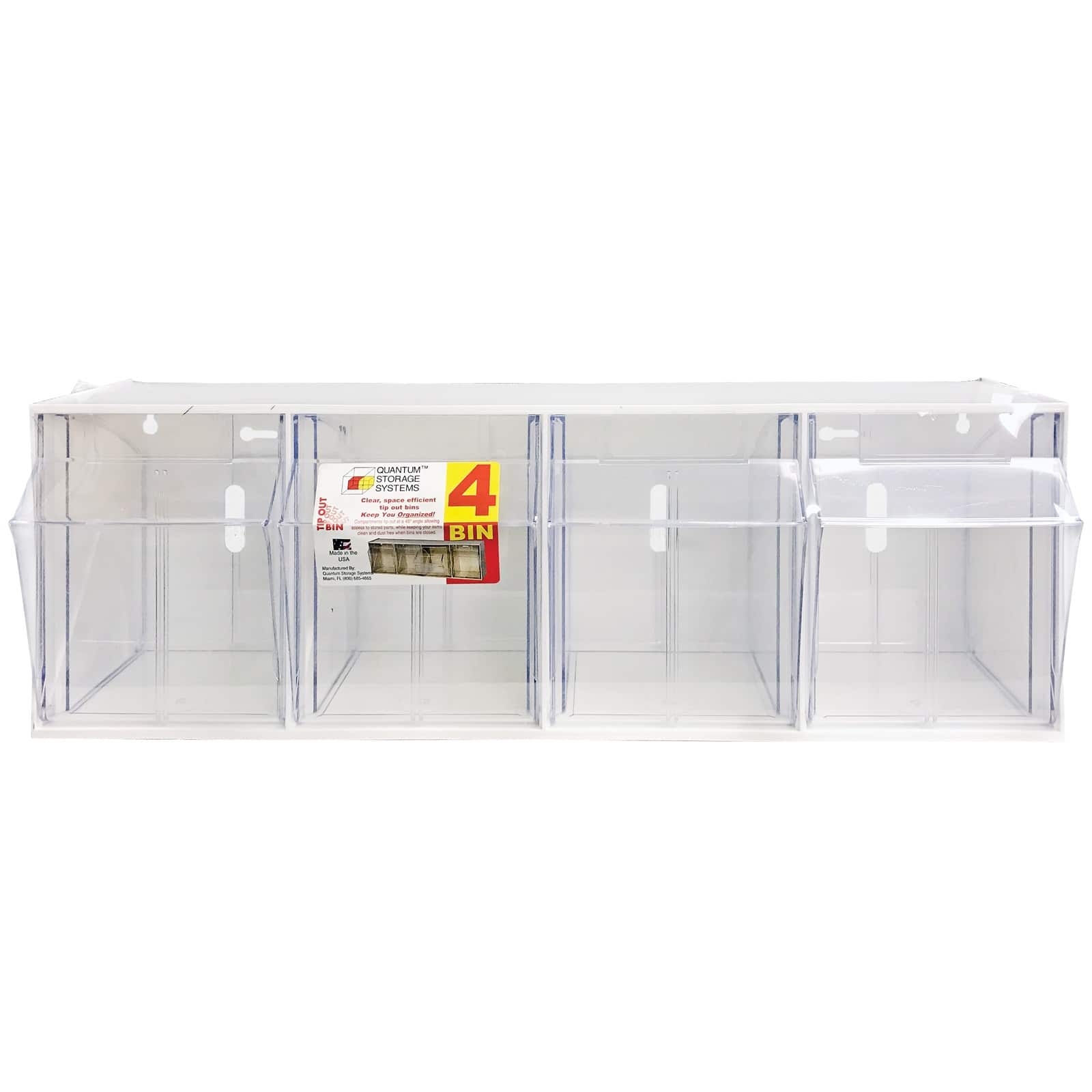 Clear Plastic Storage Box w\/ Compartments