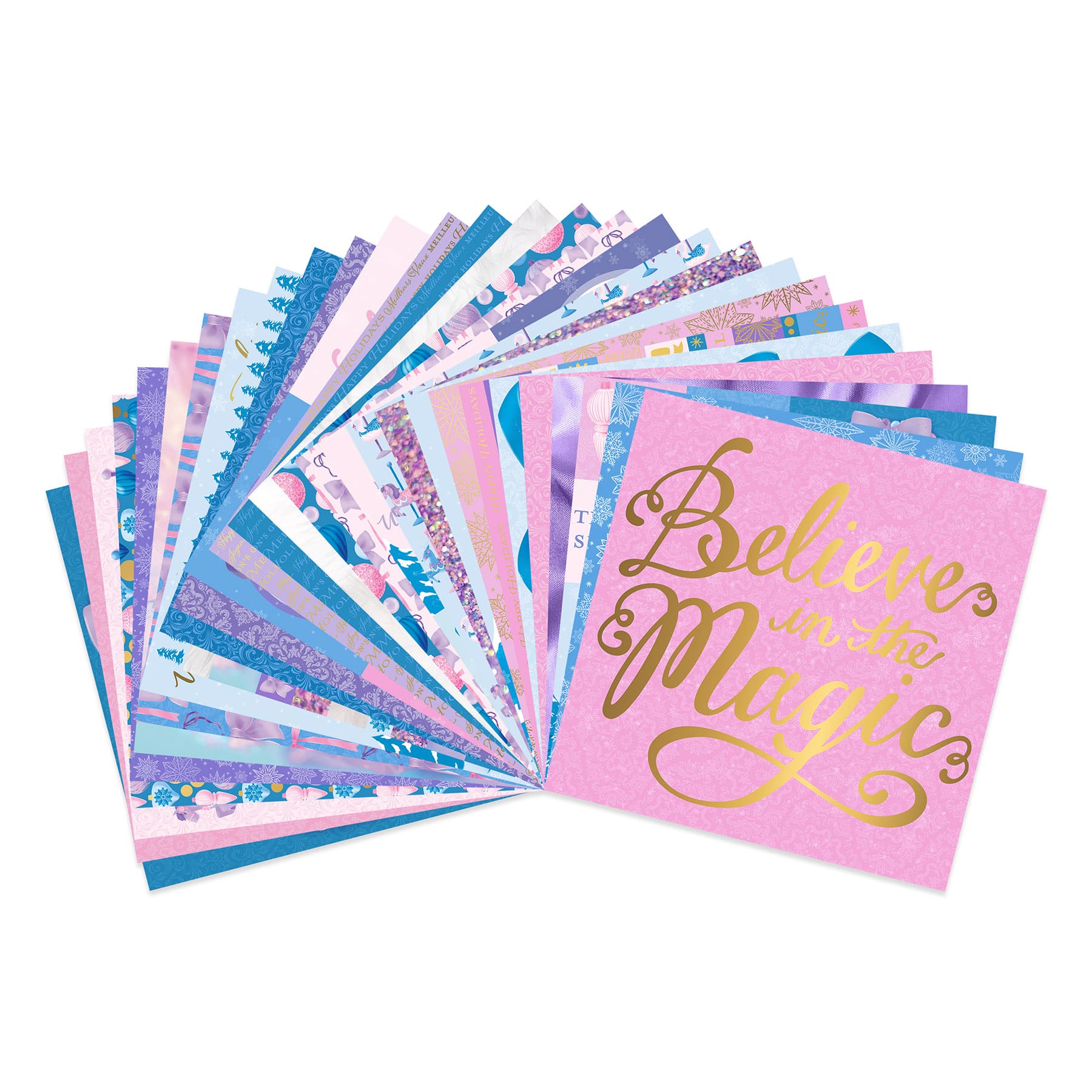 12&#x22; x 12&#x22; Frosted Fairytale Paper Pad, 58 Sheets by Recollections&#x2122;