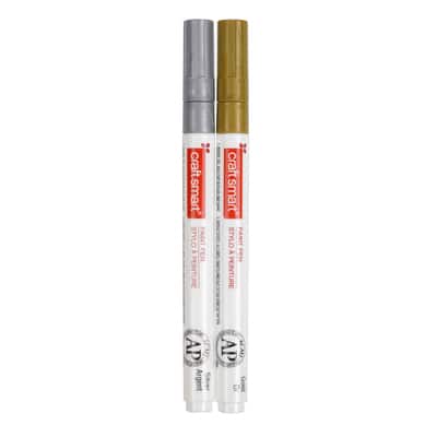 Craft Smart® Fine Line Paint Pen, 2 Pack image
