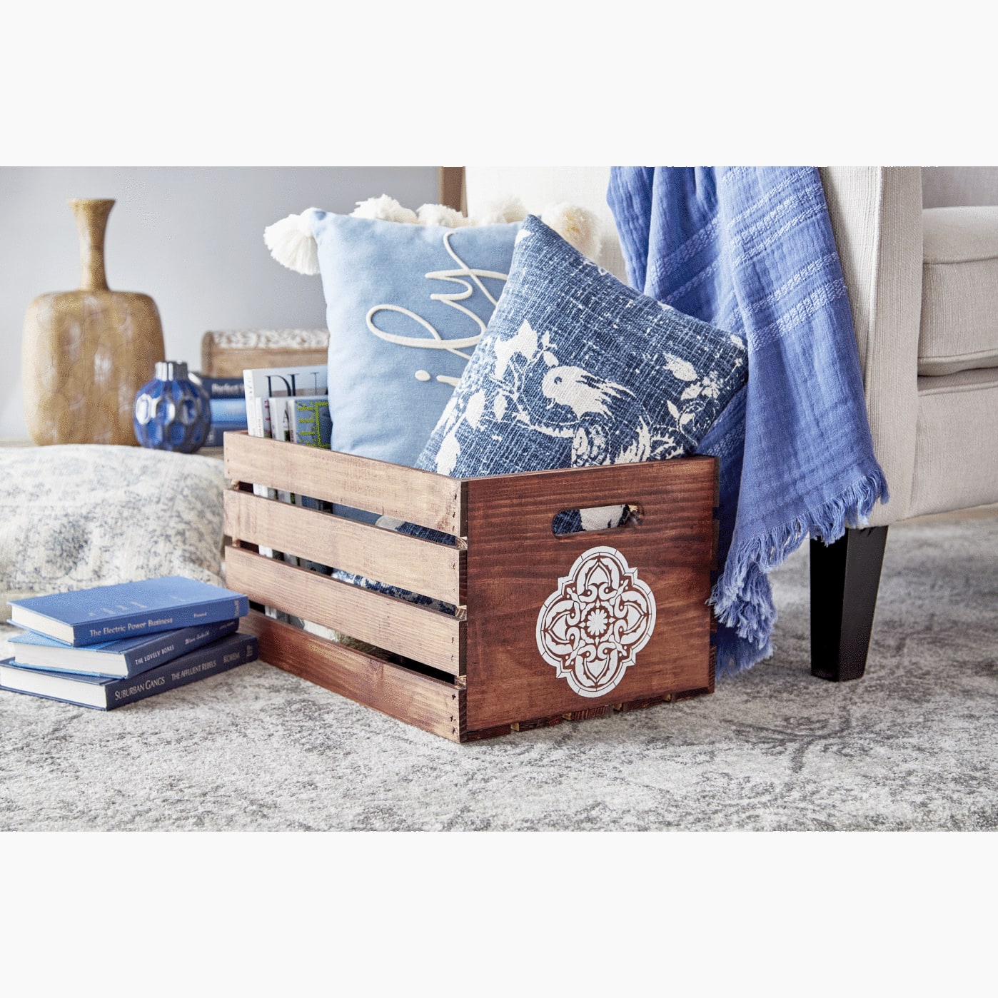 18&#x22; Wood Crate by Make Market&#xAE;