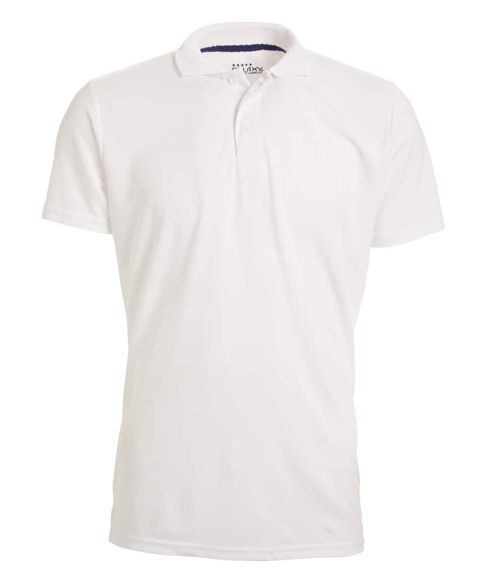Galaxy by Harvic Tagless Dry-Fit Moisture-Wicking Men's Polo Shirt