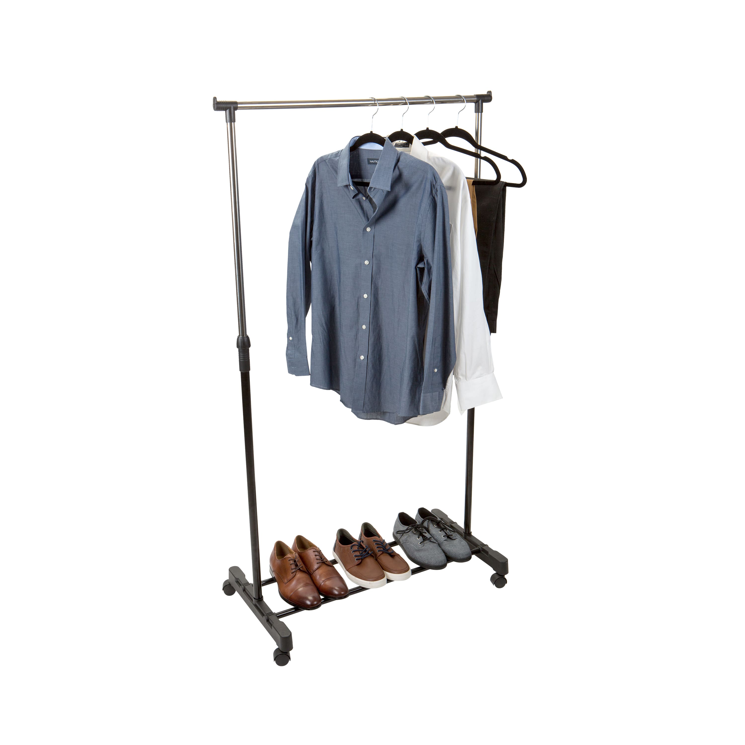 Simplify Single Tier Rolling Garment Rack