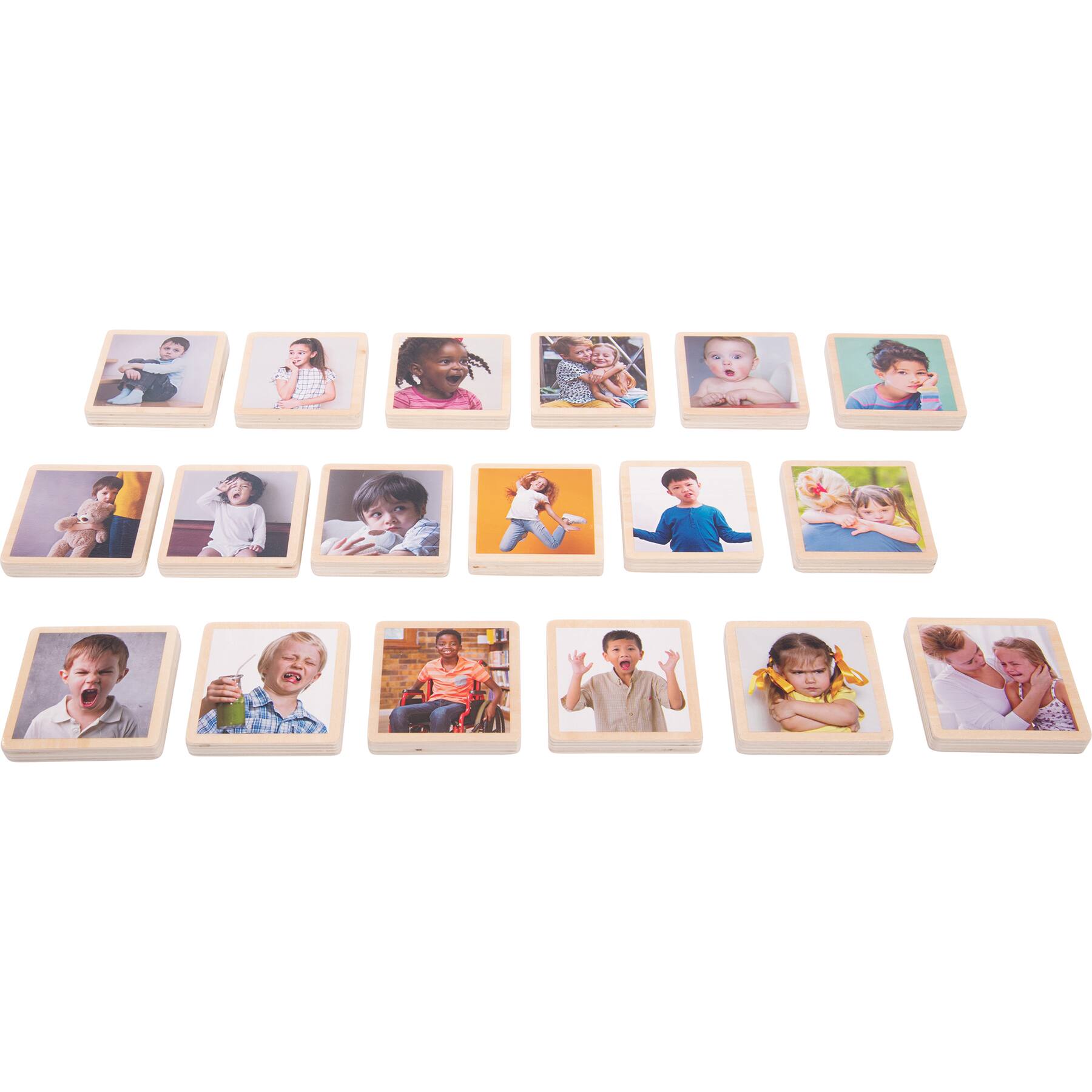 TickiT&#xAE; My Emotions Wooden Tiles Play Set
