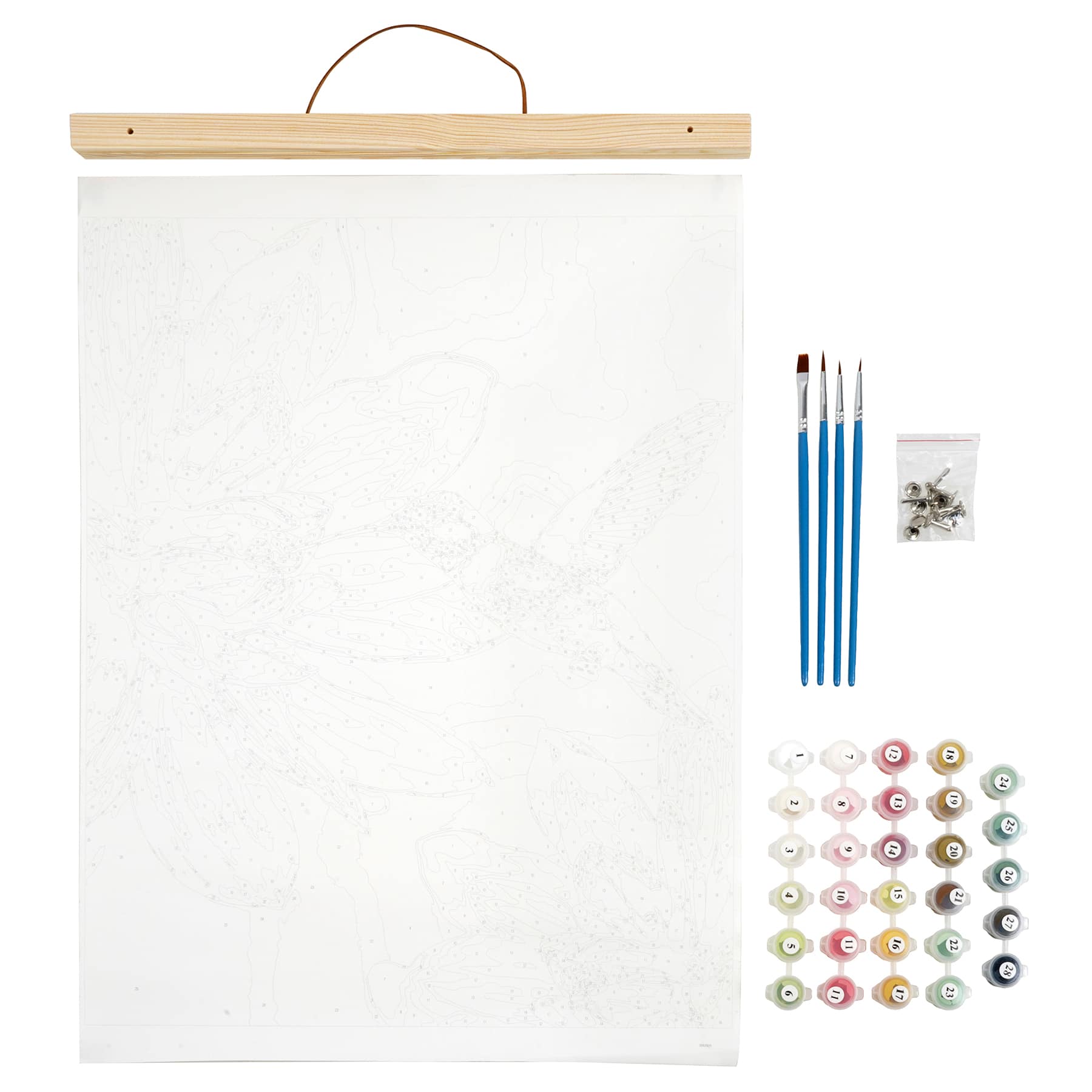 Hummingbird Paint-by-Number Kit | Crafting/DIY | Craft & DIY Kits for Adults | DIY Gifts | Hummingbird Gifts