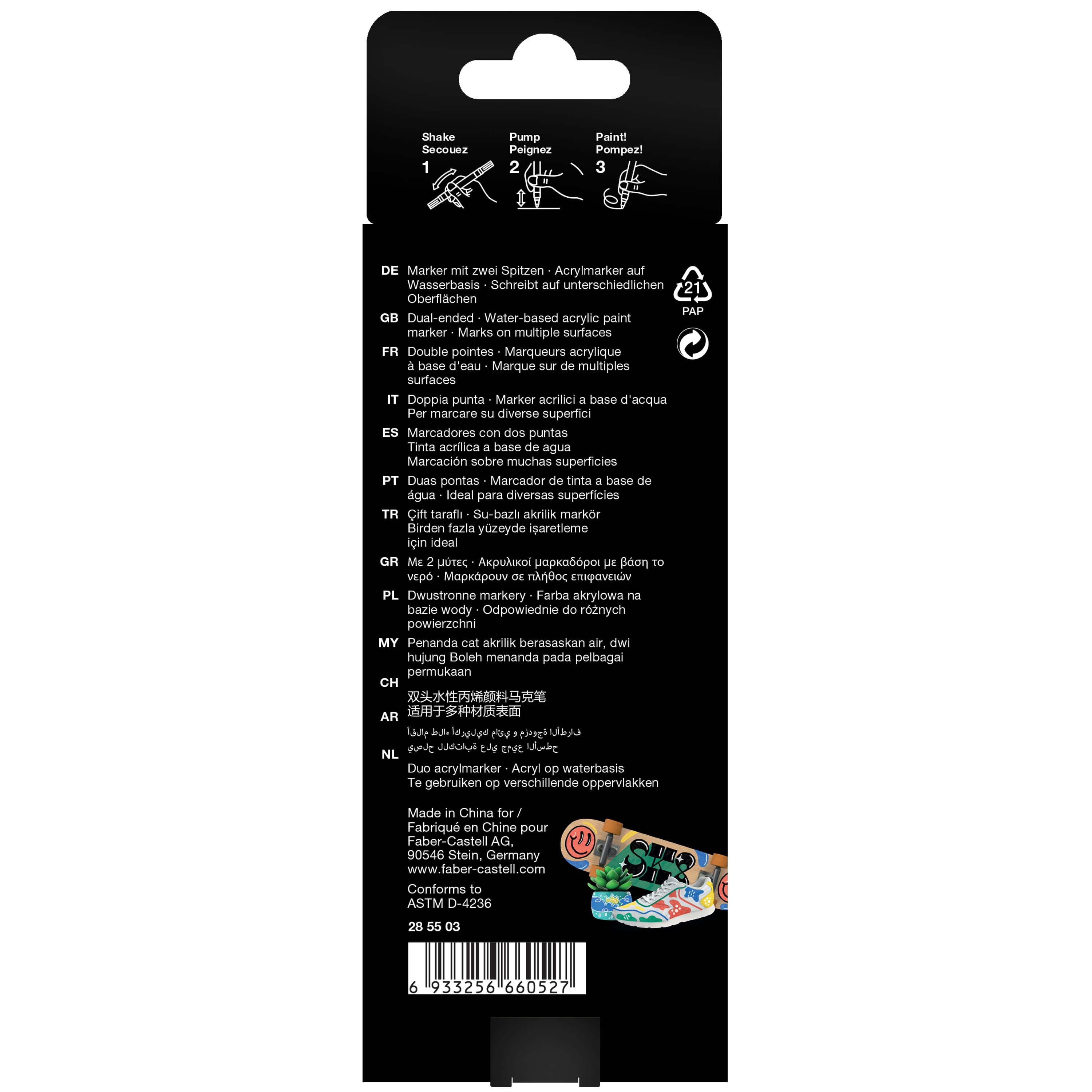 Faber-Castell&#xAE; Black Edition Shake &#x26; Paint Markers Set