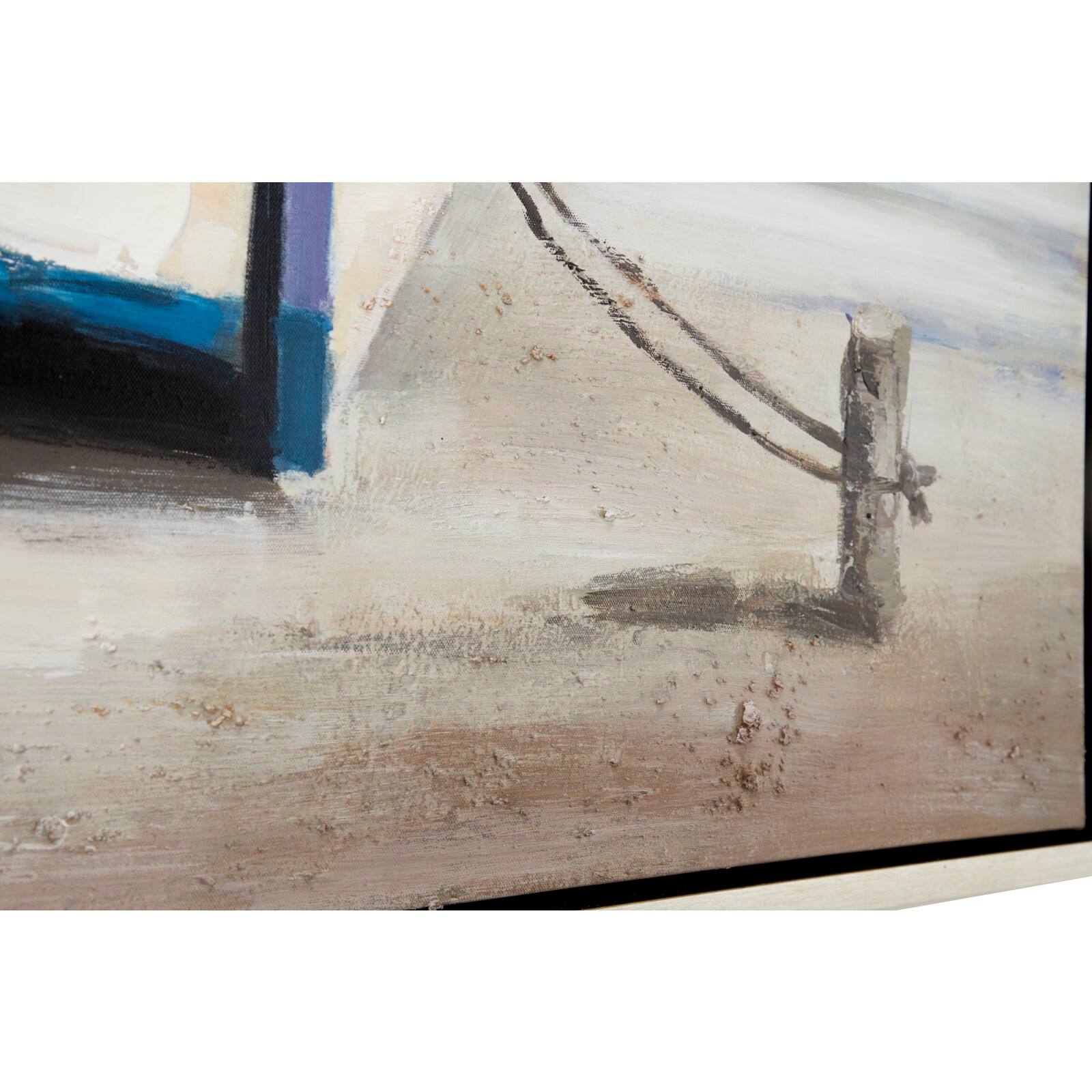 Multi Colored Coastal Canvas Wall Art, 36&#x22; x 47&#x22;