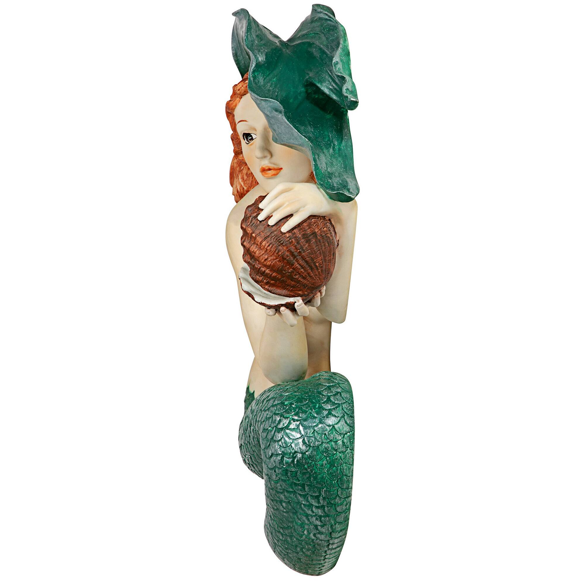 Design Toscano Misty Mae Siren of the Sea Mermaid Wall Sculpture