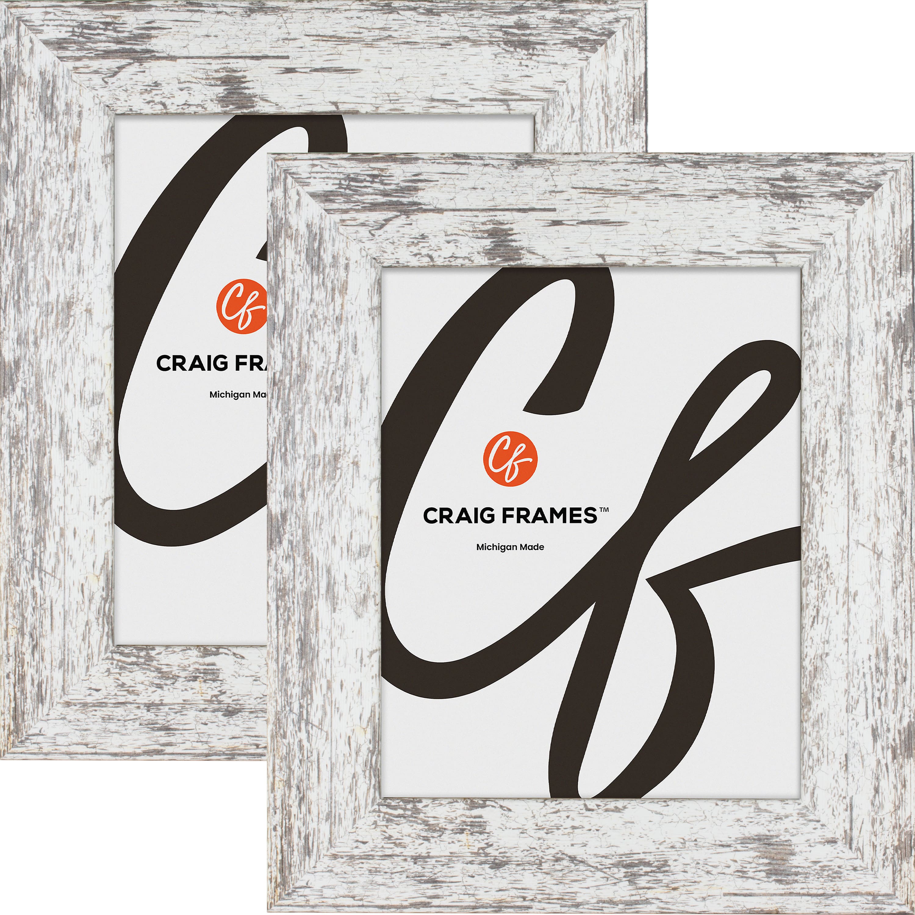 2 Pack Craig Frames American Barn Alabaster White Picture Frame