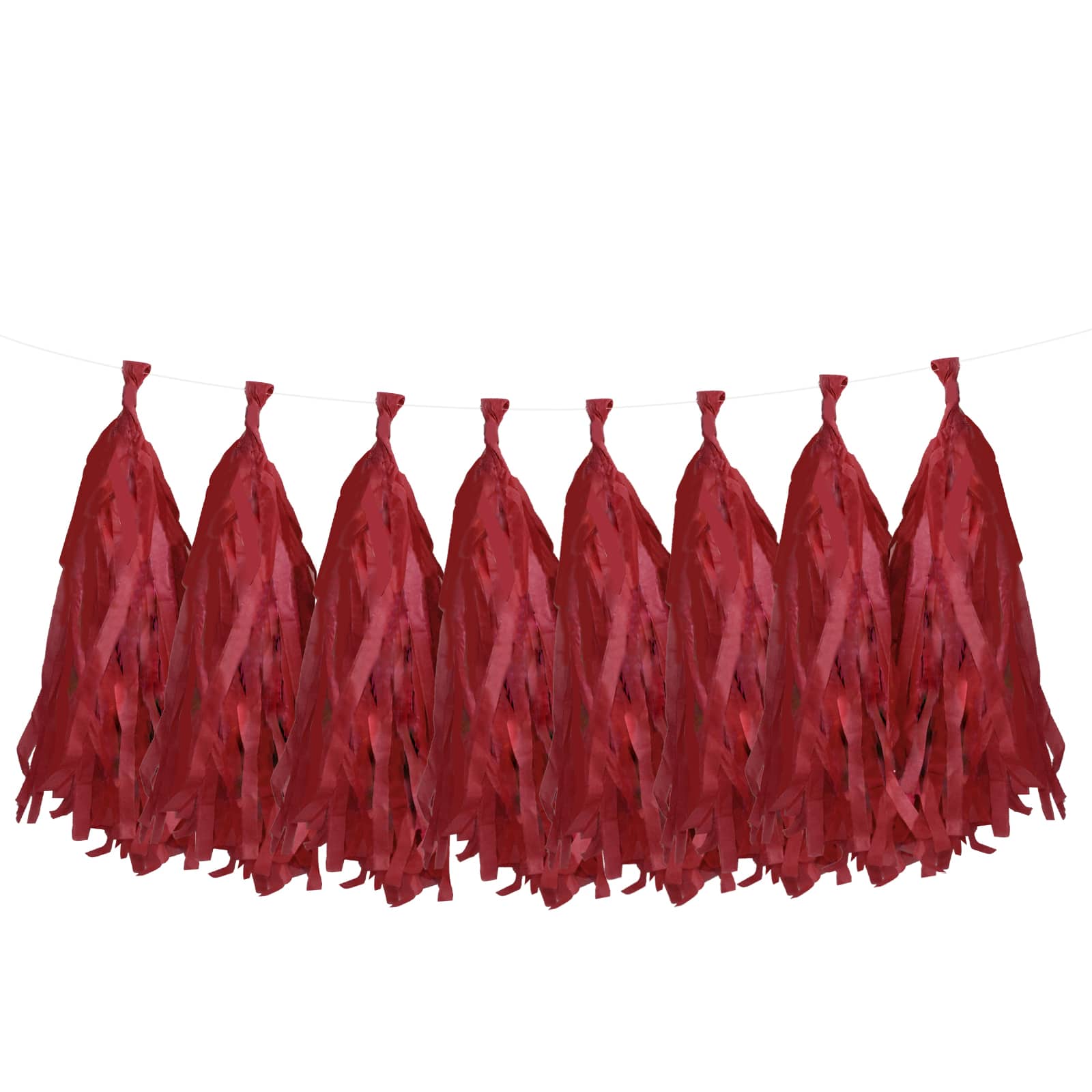 12 Pack: Red Tissue Tassel Garland by Celebrate It&#x2122;