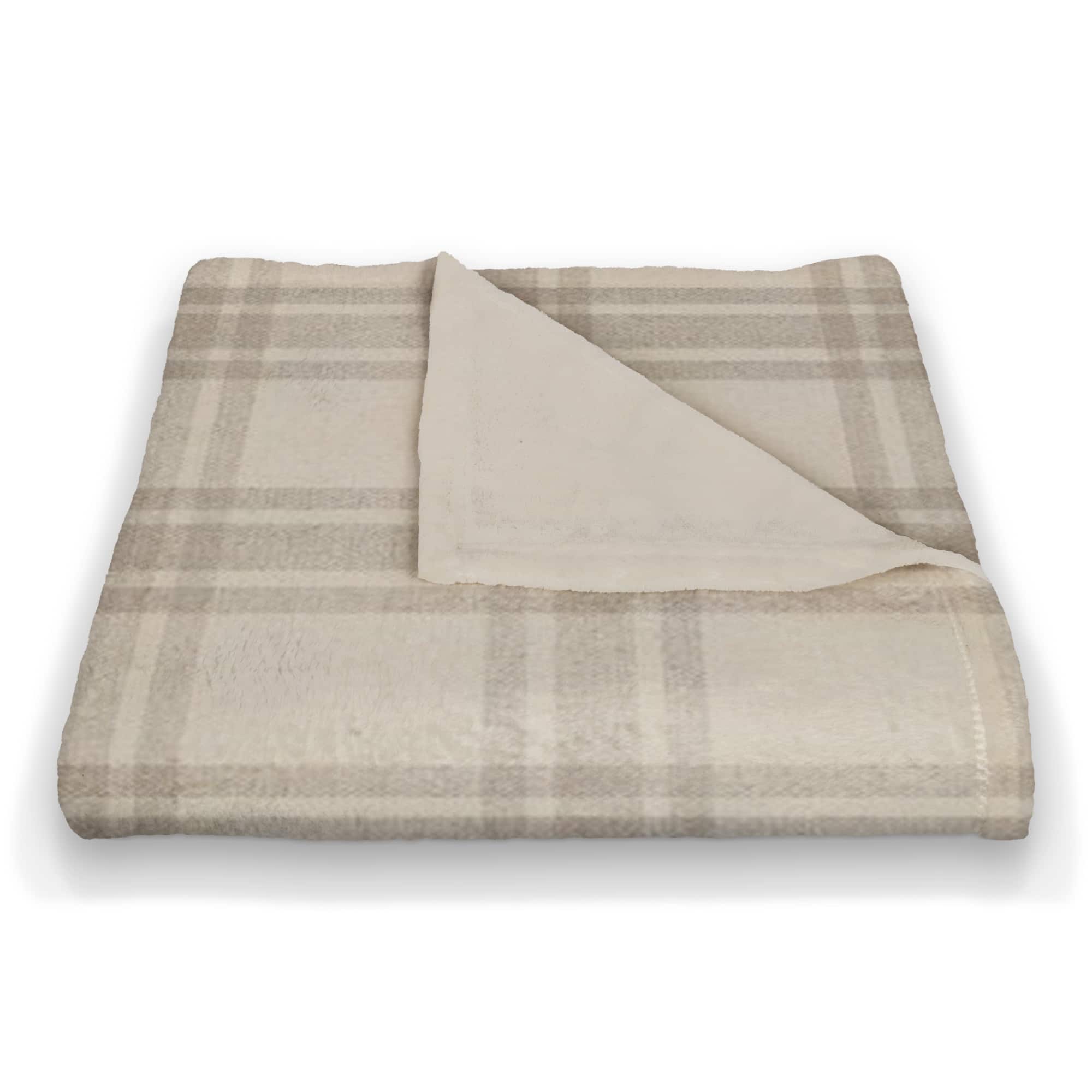 Plaid Coral Fleece Blanket