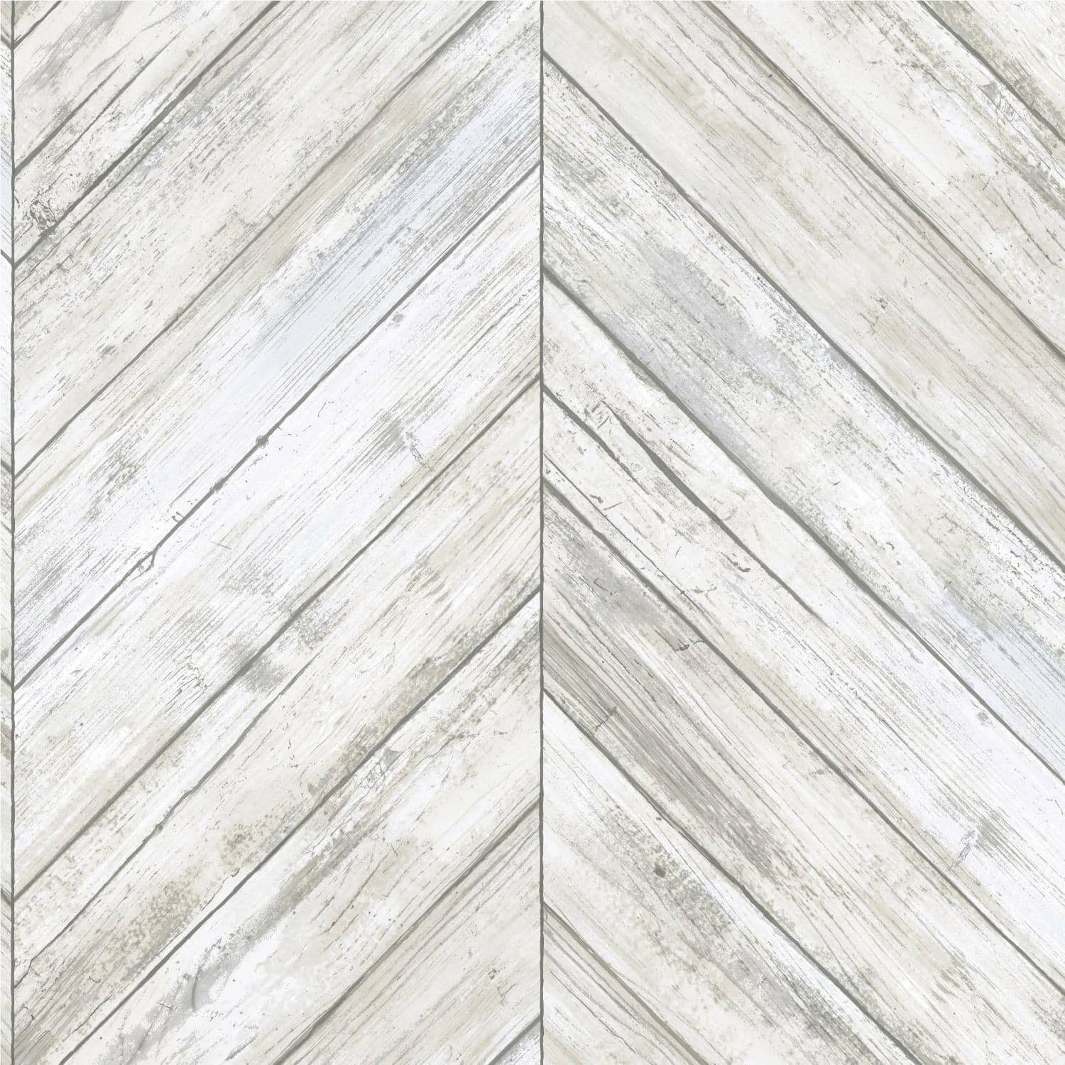 RoomMates Herringbone Wood Boards Peel & Stick Wallpaper