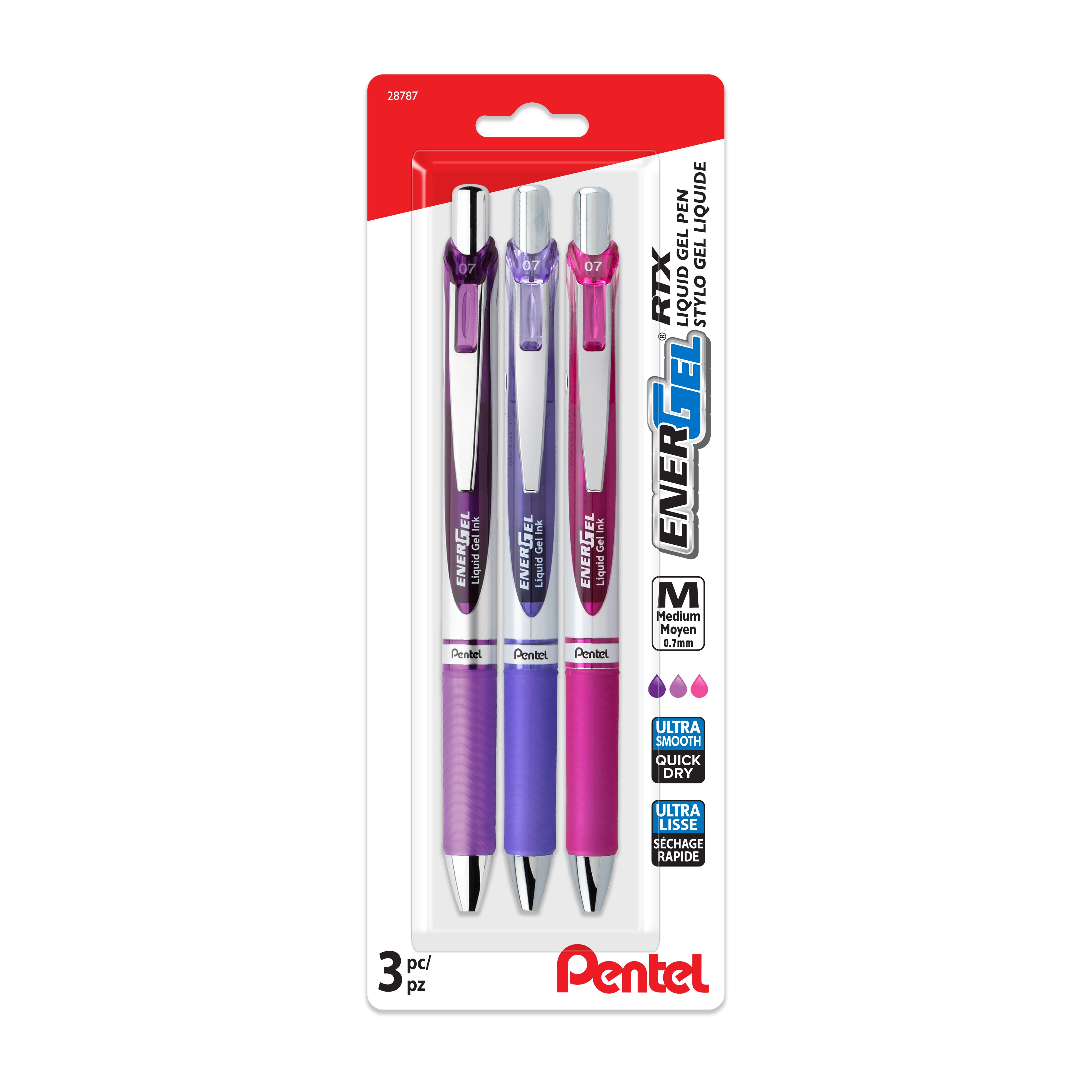 Pentel&#xAE; EnerGel RTX 0.7mm Retractable Liquid Gel Pens, 3ct.