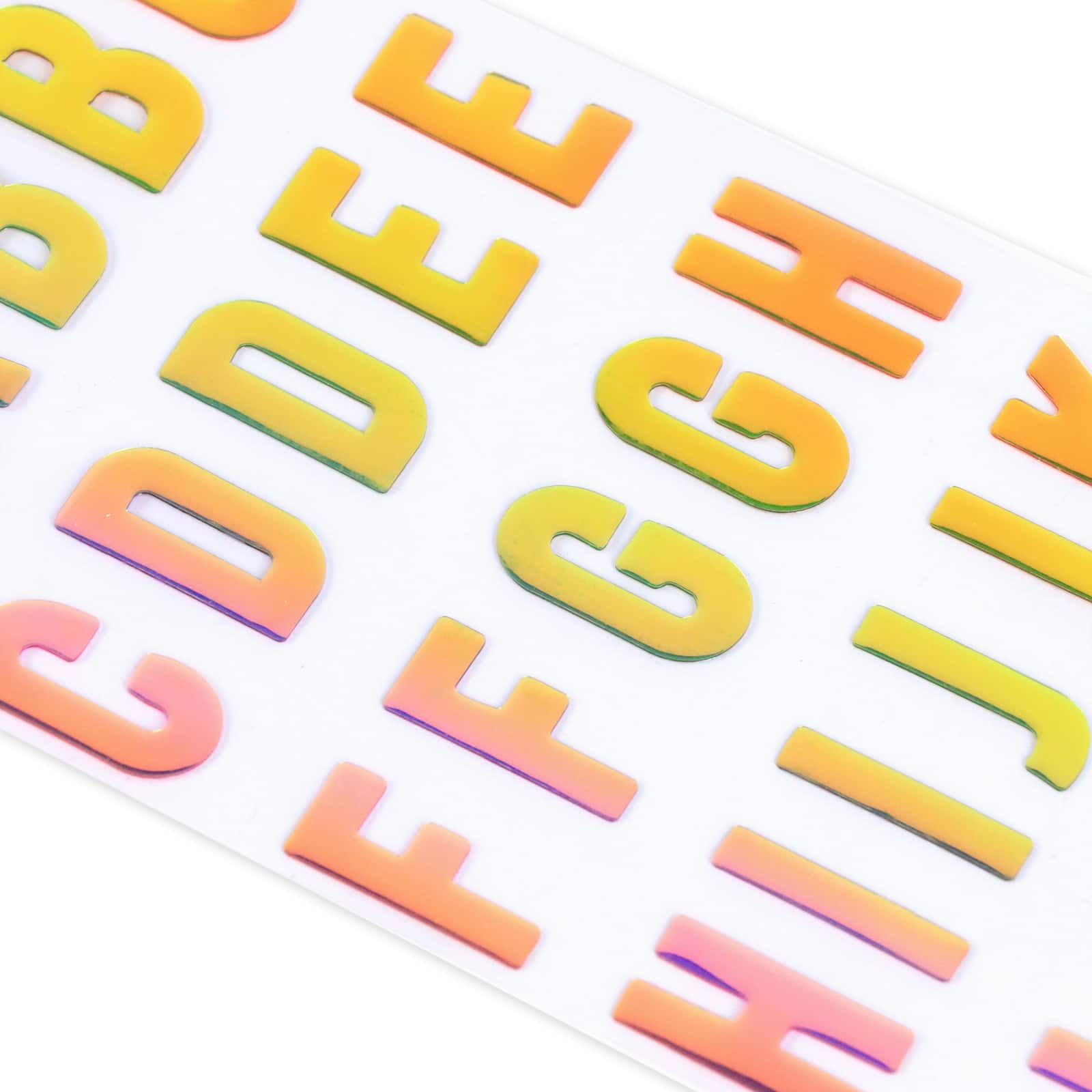 12 Pack: Iridescent Alphabet Stickers by Recollections™