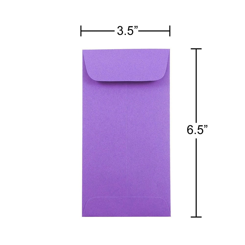 JAM Paper 3.5&#x22; x 6.5&#x22; Coin Business Envelopes, 50ct.