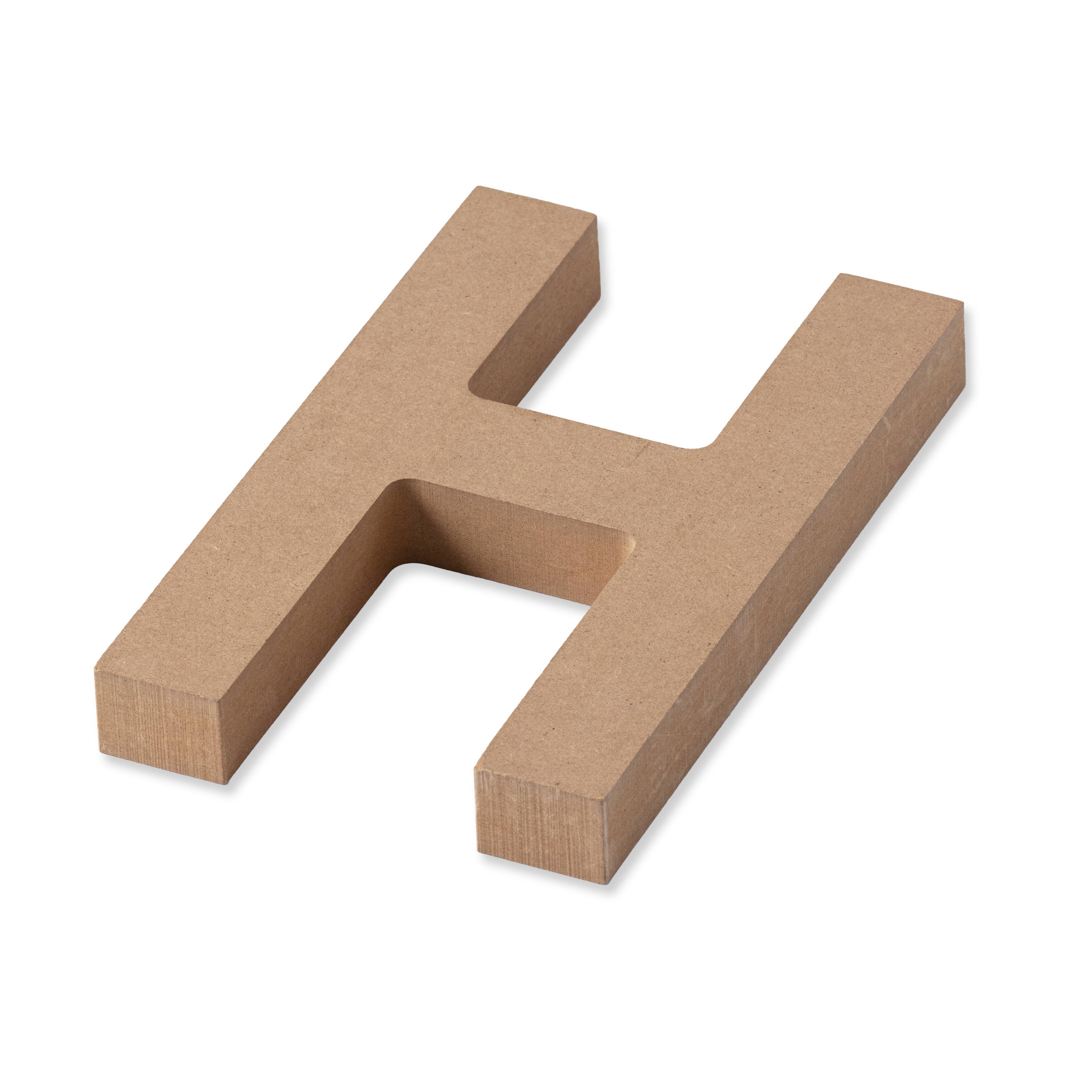 6 Pack: 8&#x22; MDF Block Letter by Make Market&#xAE;