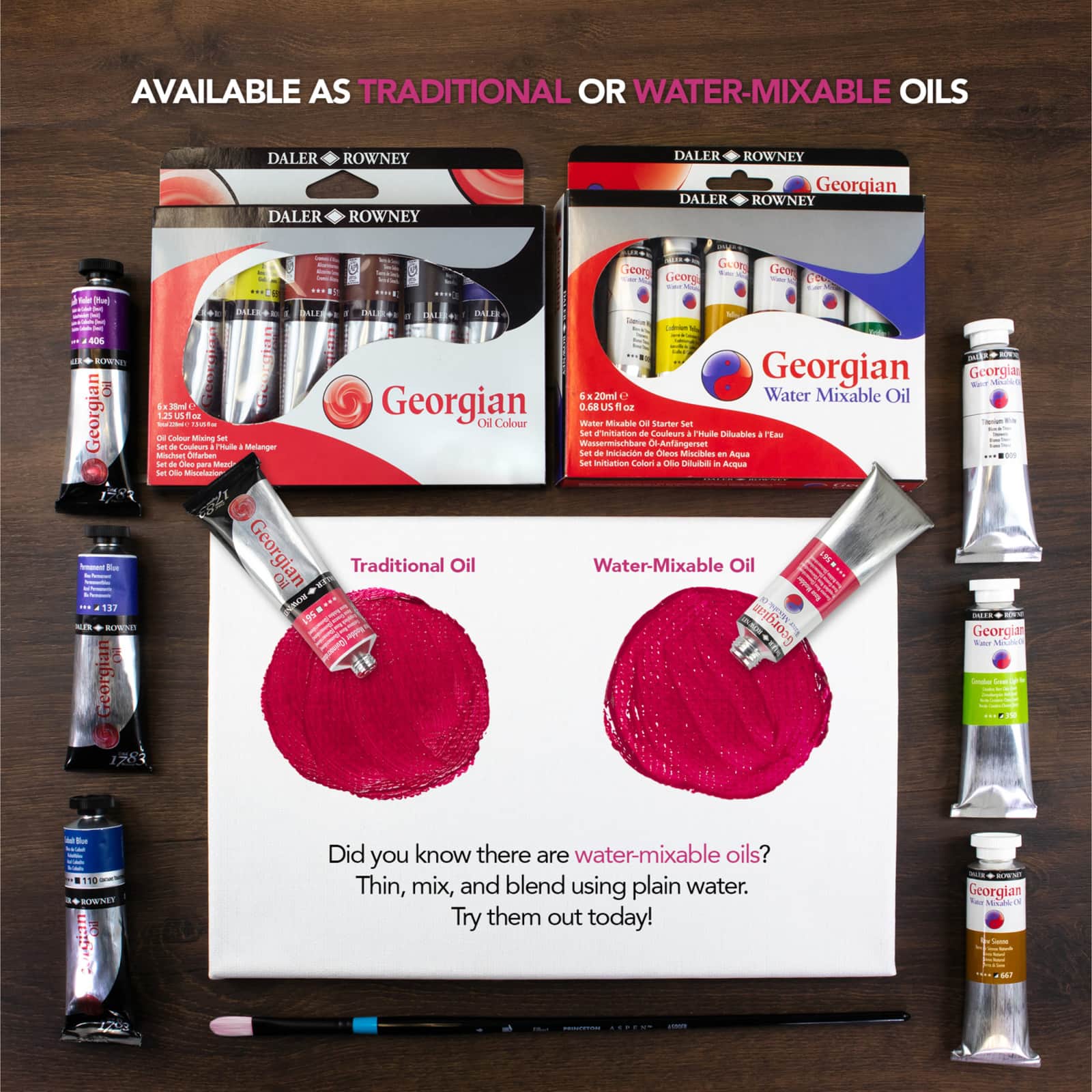 Daler-Rowney&#xAE; Georgian Oil Colors Introduction Set