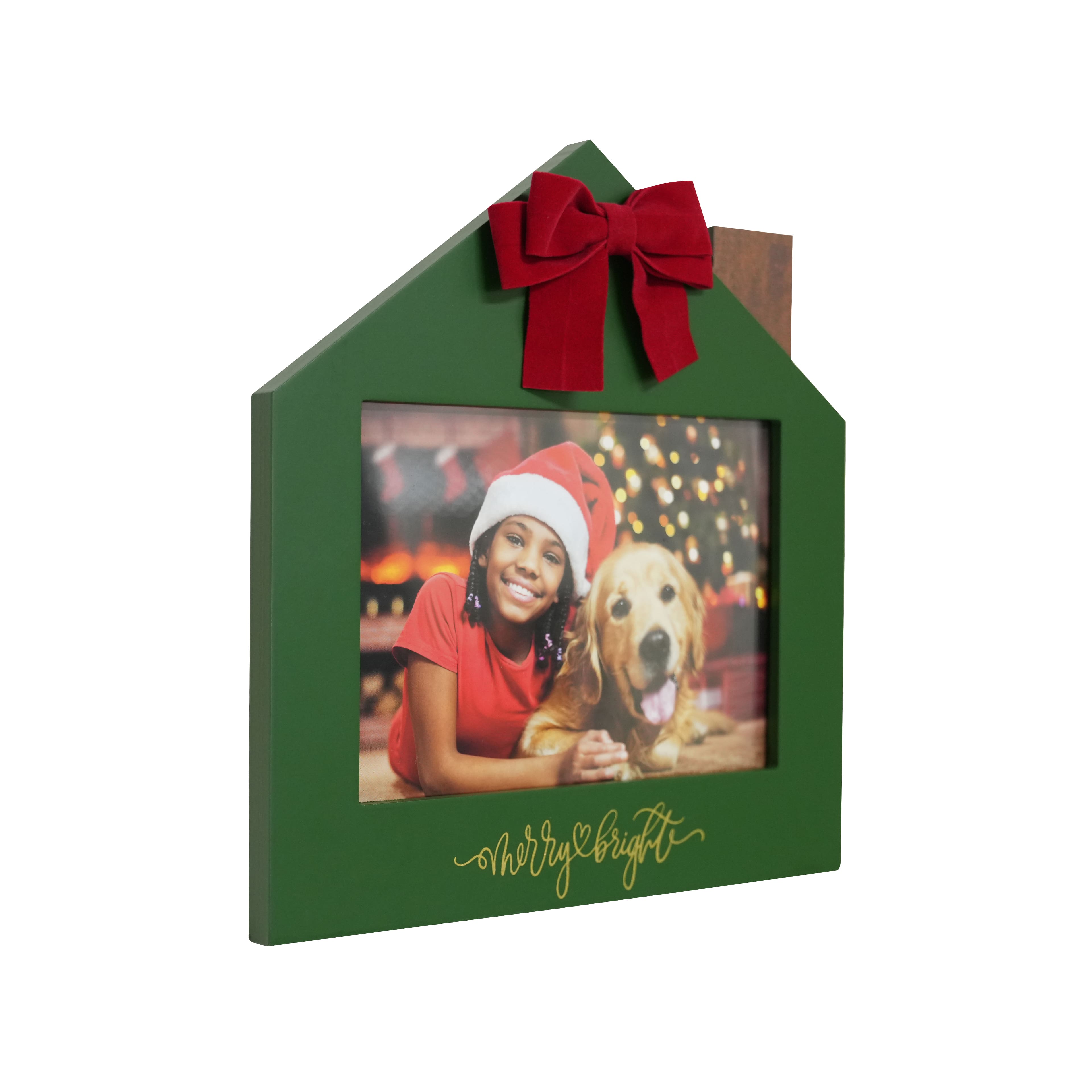 5&#x22; x 7&#x22; Merry &#x26; Bright House Tabletop Frame by Studio D&#xE9;cor&#xAE;