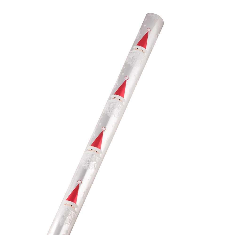 JAM Paper Snowflake Santa Gift Wrap