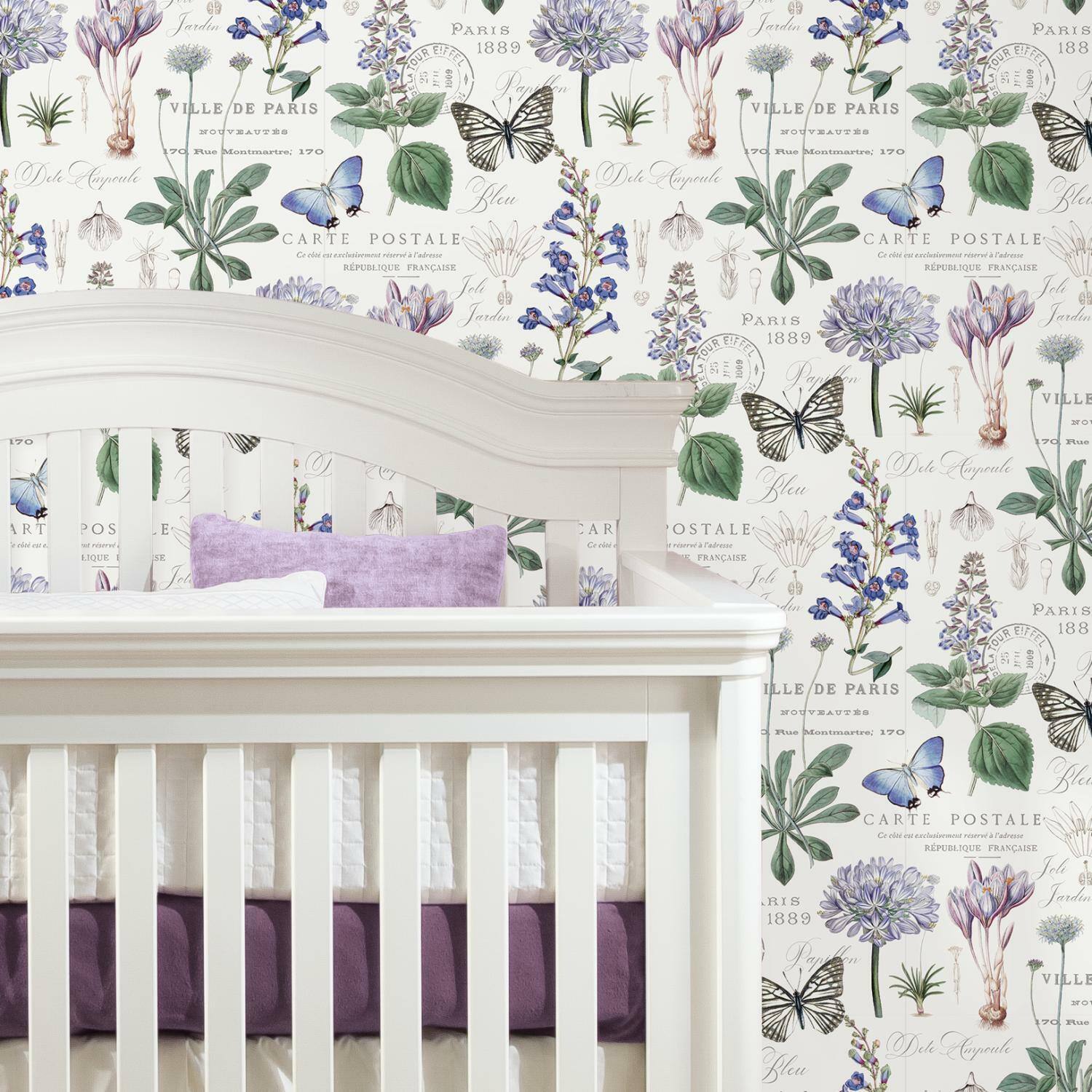 RoomMates Butterfly Botanical Peel &#x26; Stick Wallpaper