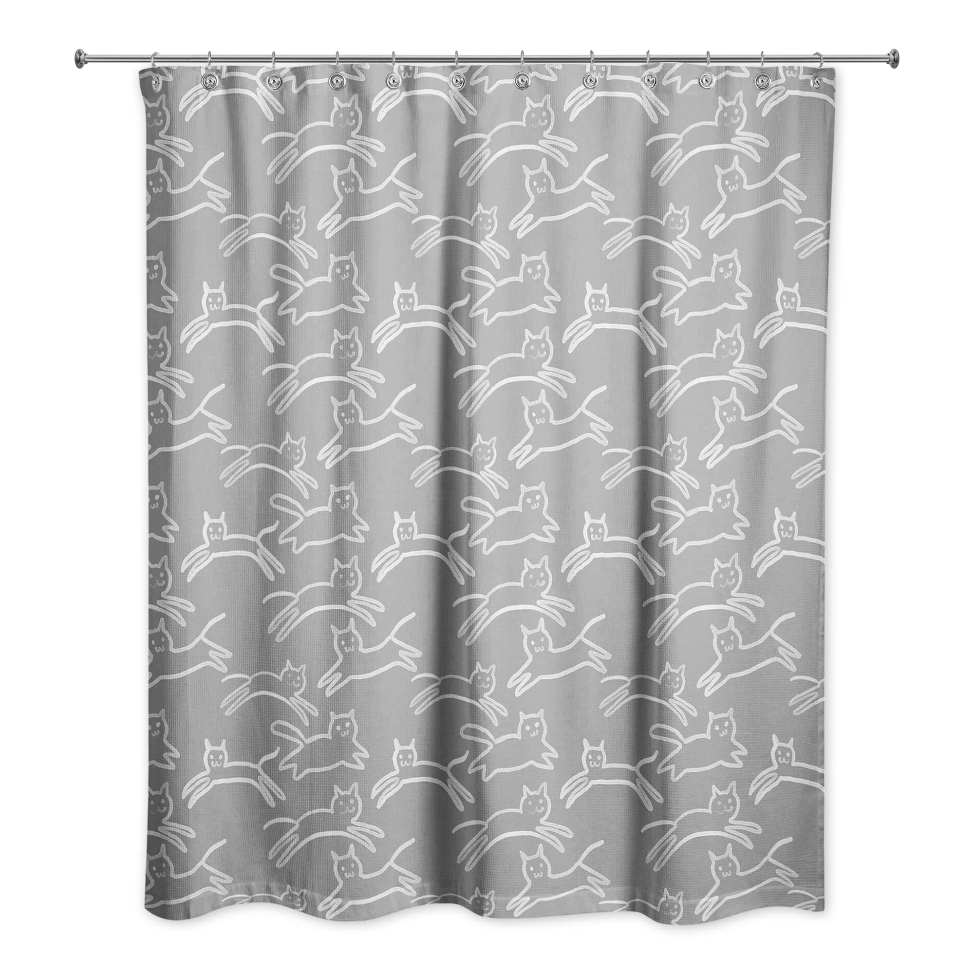 Kitty Shower Curtain