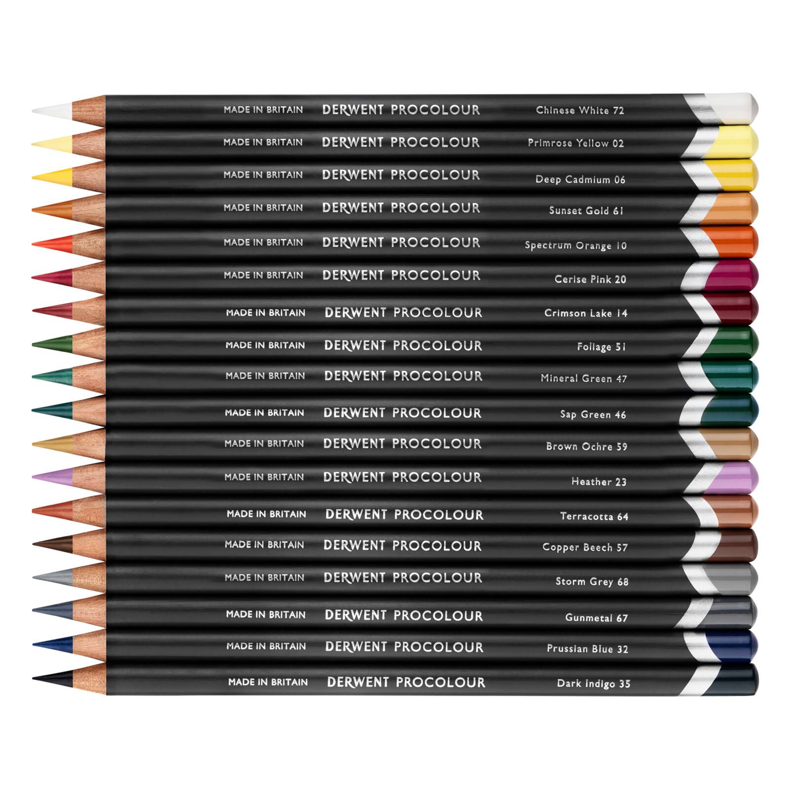 Set Of 24 Derwent Procolour Pencils 