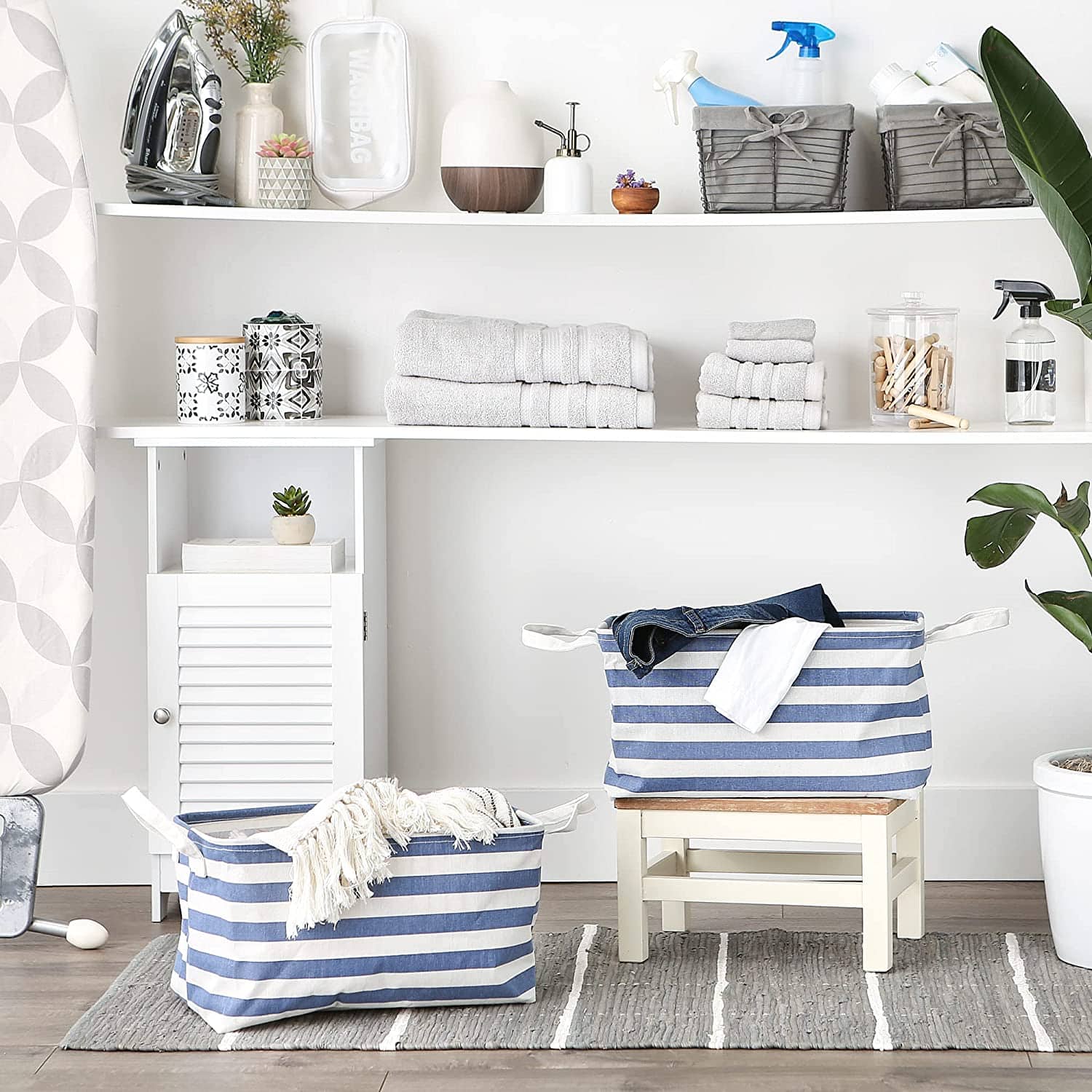 DII&#xAE; Striped Laundry Bins, 2ct.