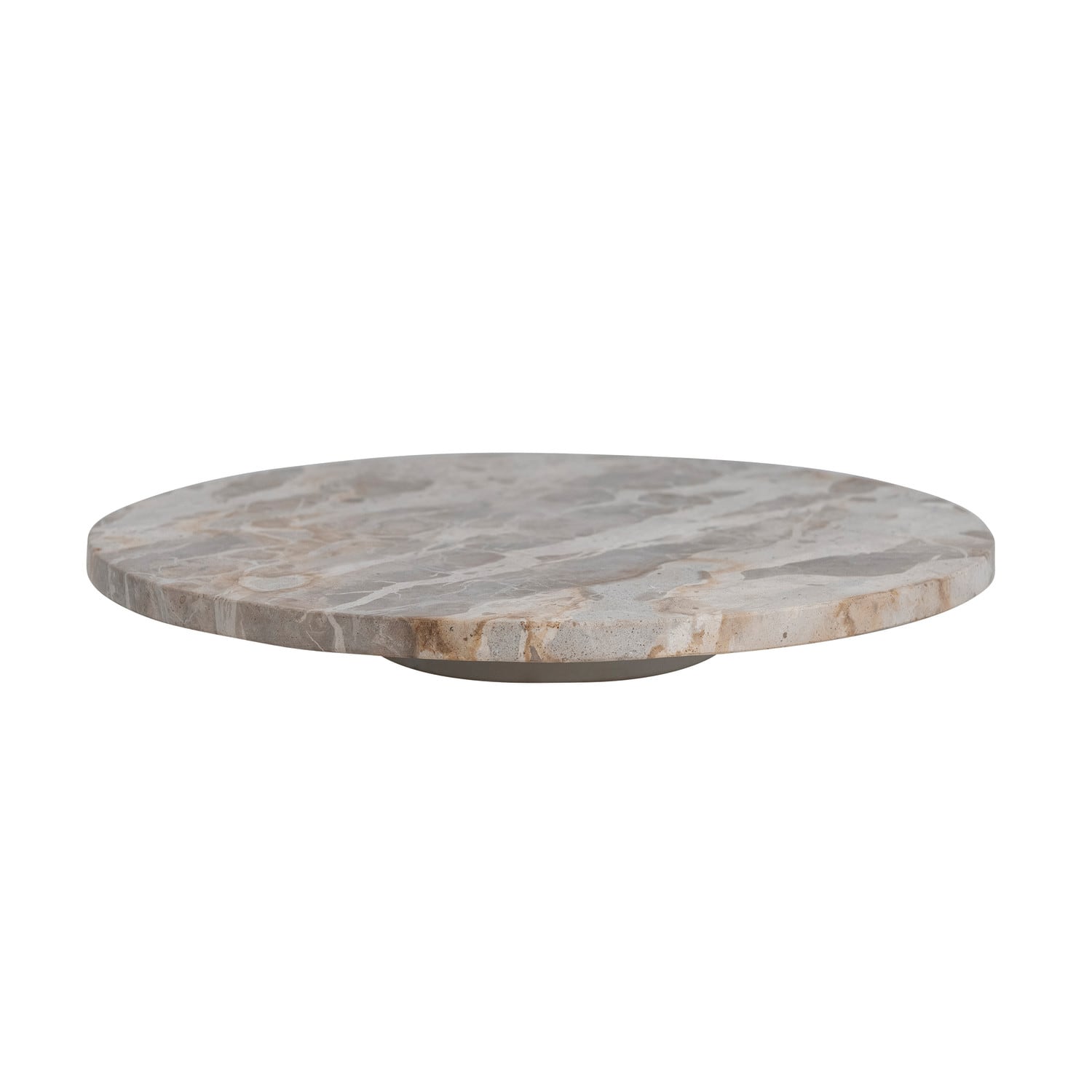 Scandinavian Round Marble Lazy Susan, Multicolor