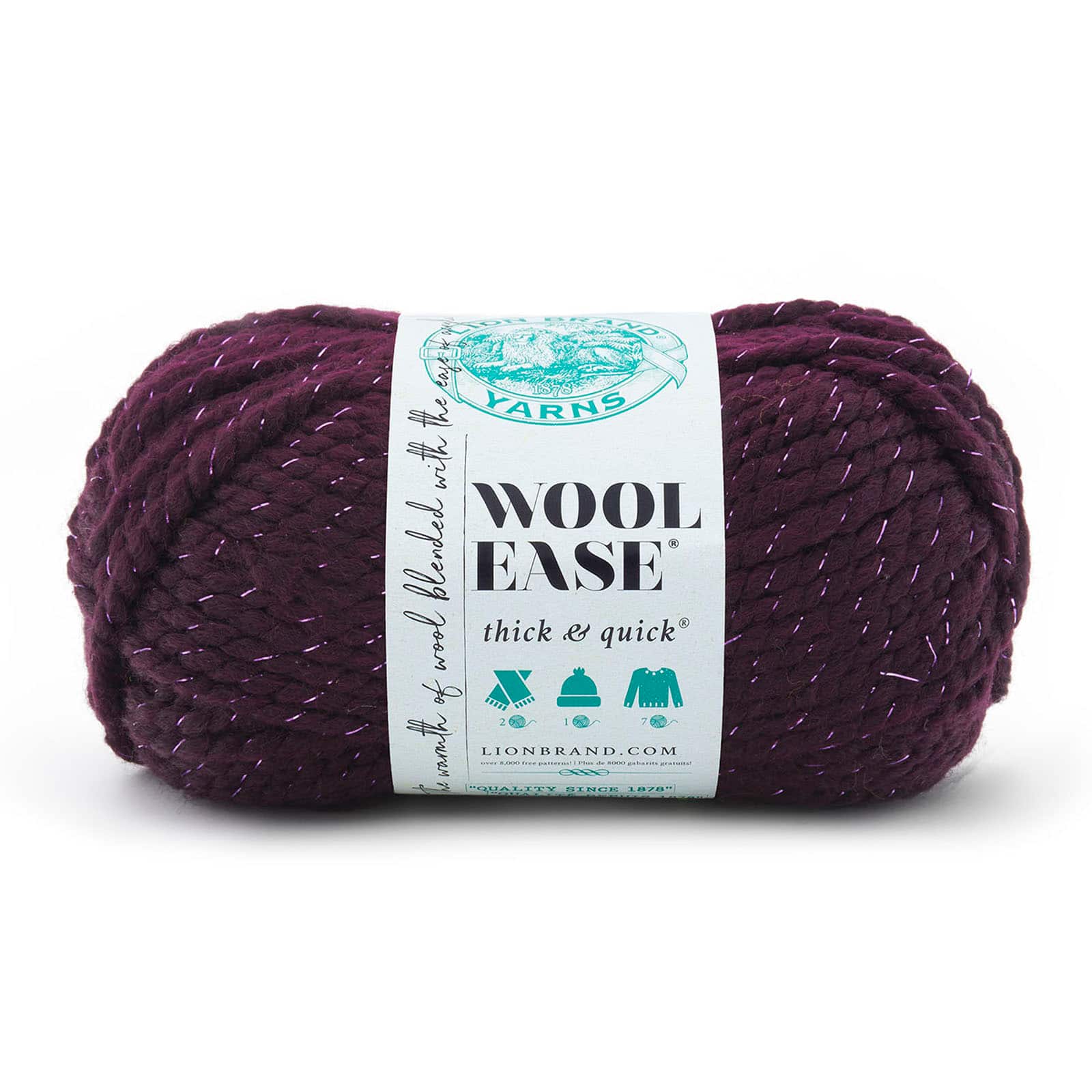 Laine Thick & Quick Wool-Ease de Lion Brand, imprimés, rayures et métalliques