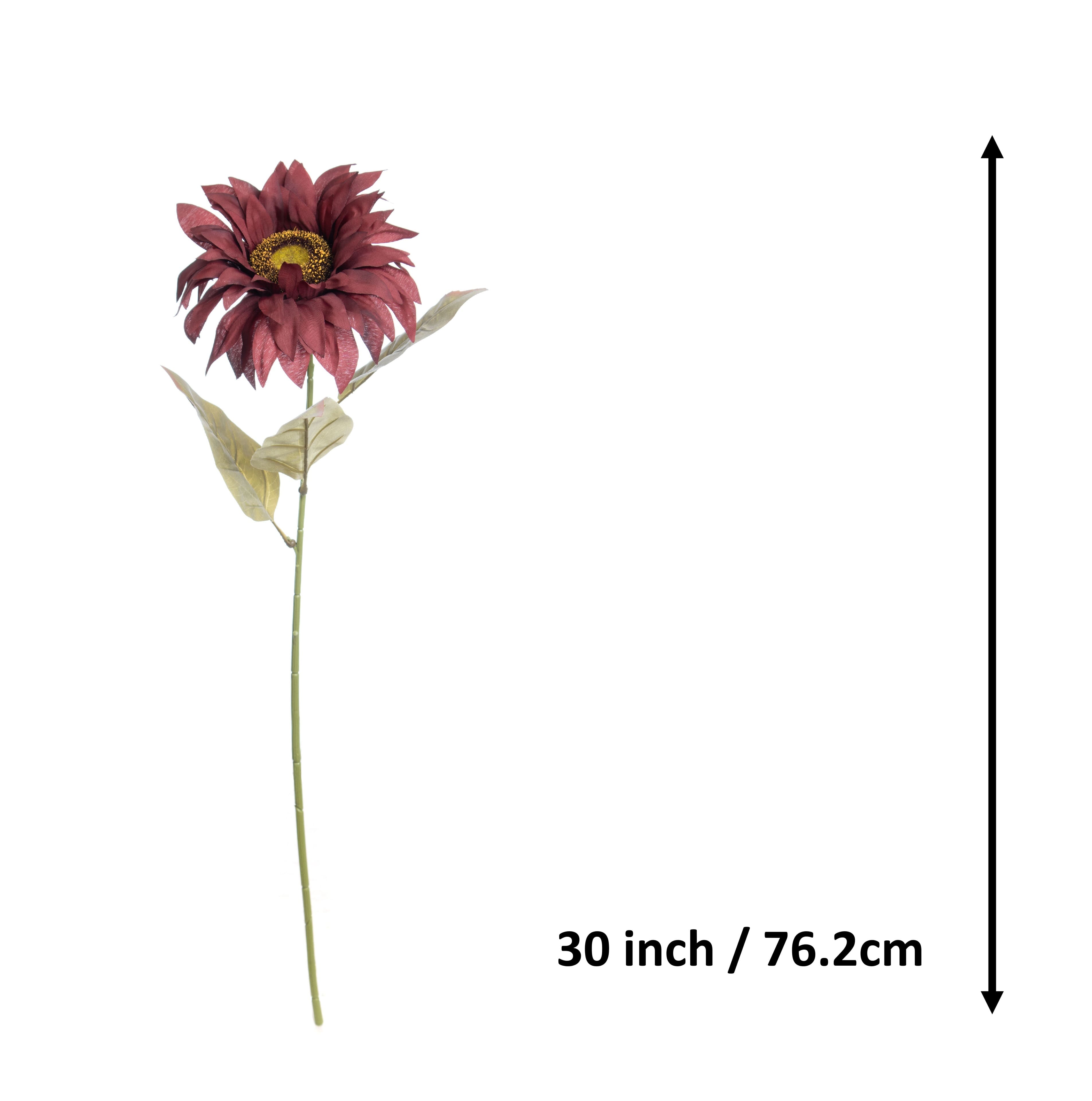 30&#x22; Dark Red Sunflower Stem by Ashland&#xAE;