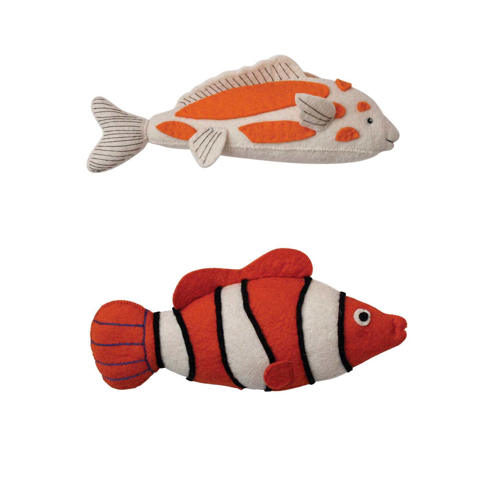 Hello Honey® Handmade Wool Felt Fish Ornament Wall Hanging Set