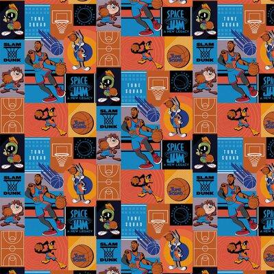 Space Jam Slam Dunk Precut Cotton Fabric Michaels