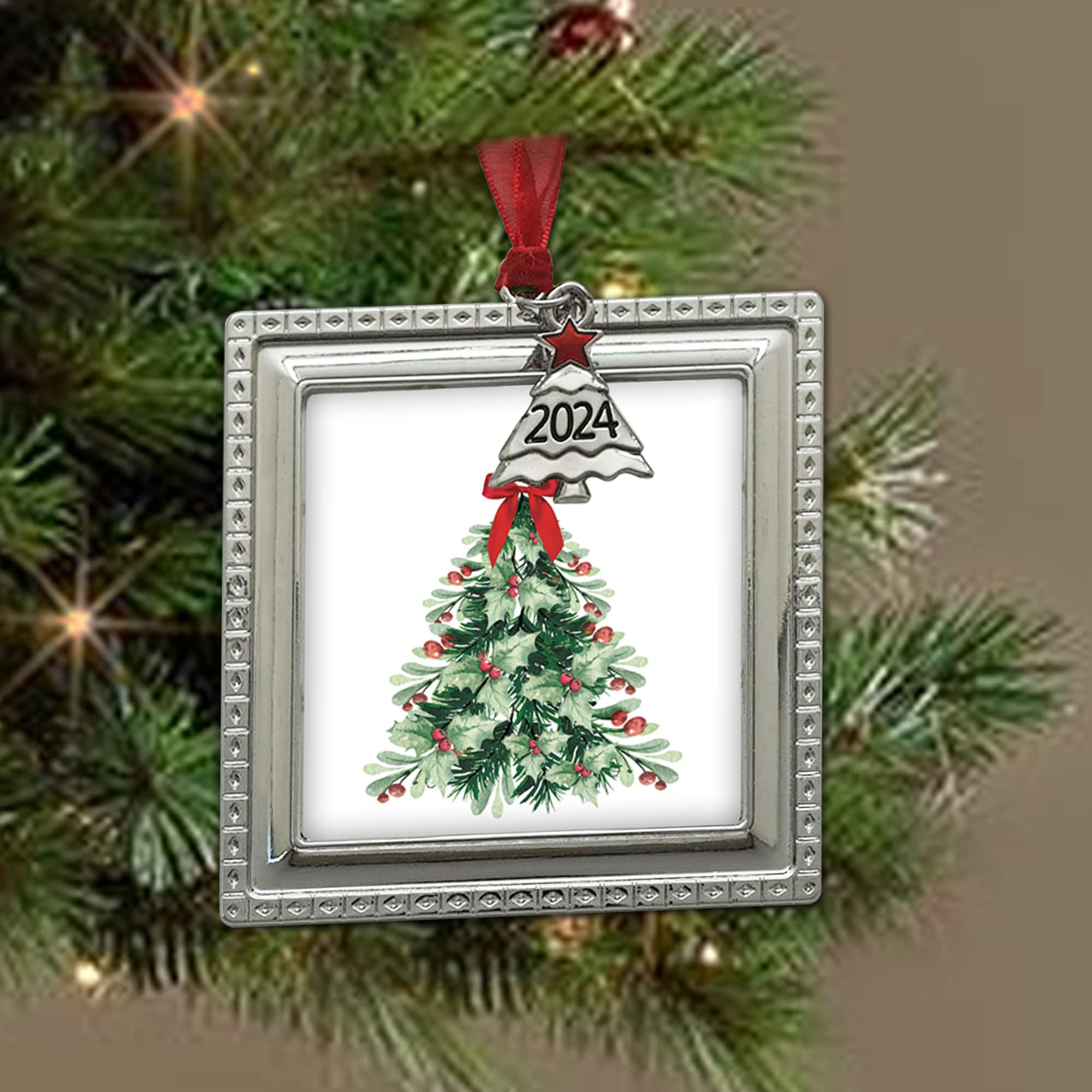 2.5&#x22; x 2.5&#x22; Silver Ornament Frame by Studio D&#xE9;cor&#xAE;