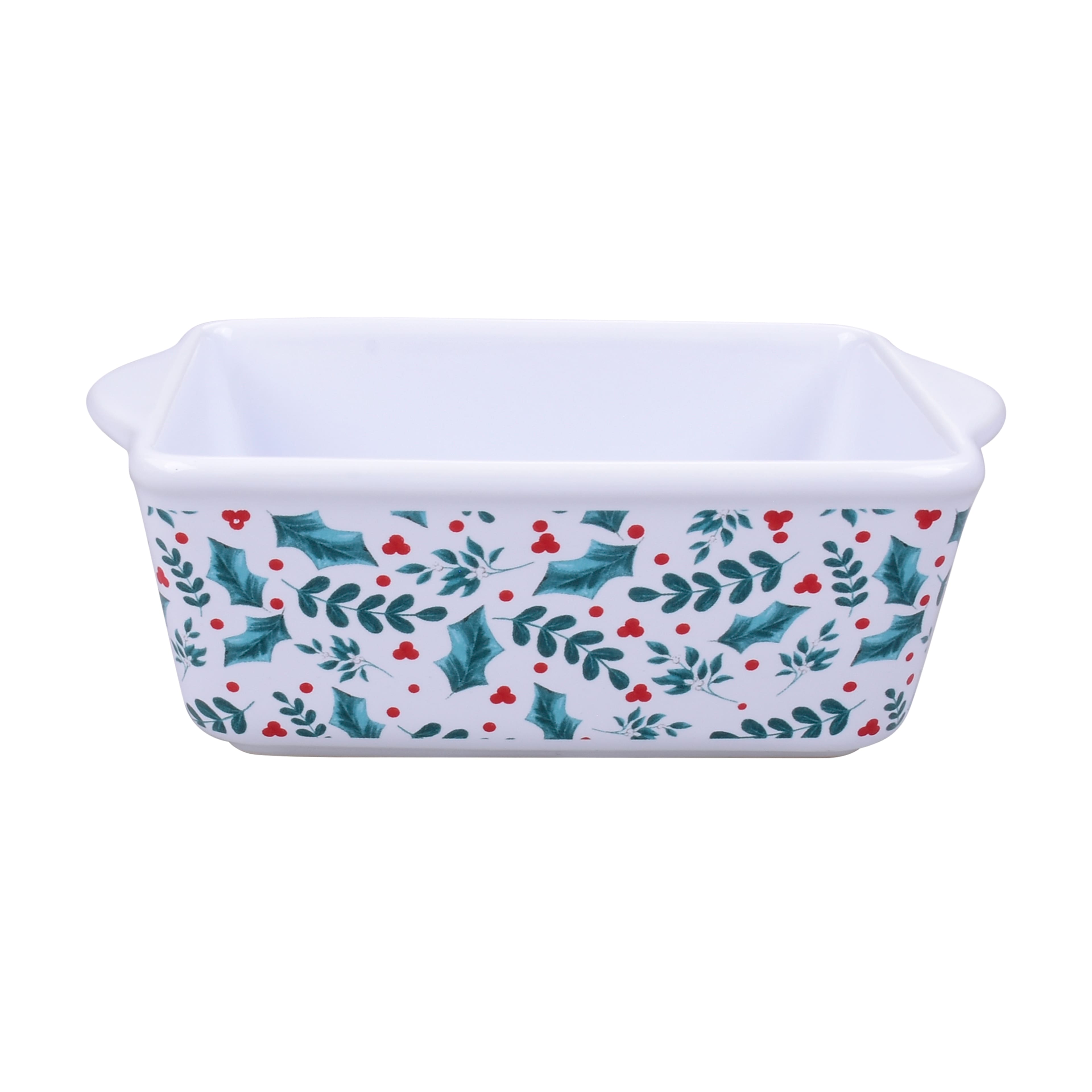 Holly Ceramic Mini Loaf Pan by Celebrate It®