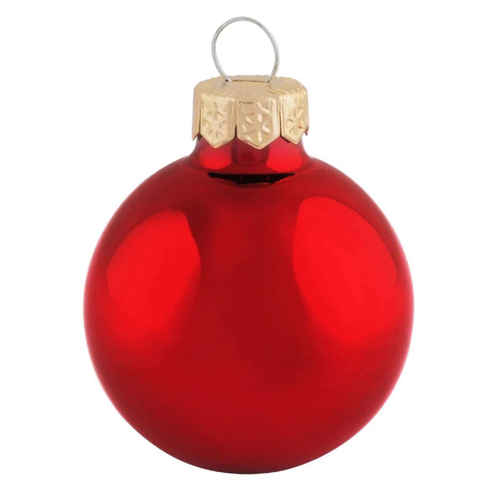 2ct. 6&#x22; Shiny Glass Ball Ornaments