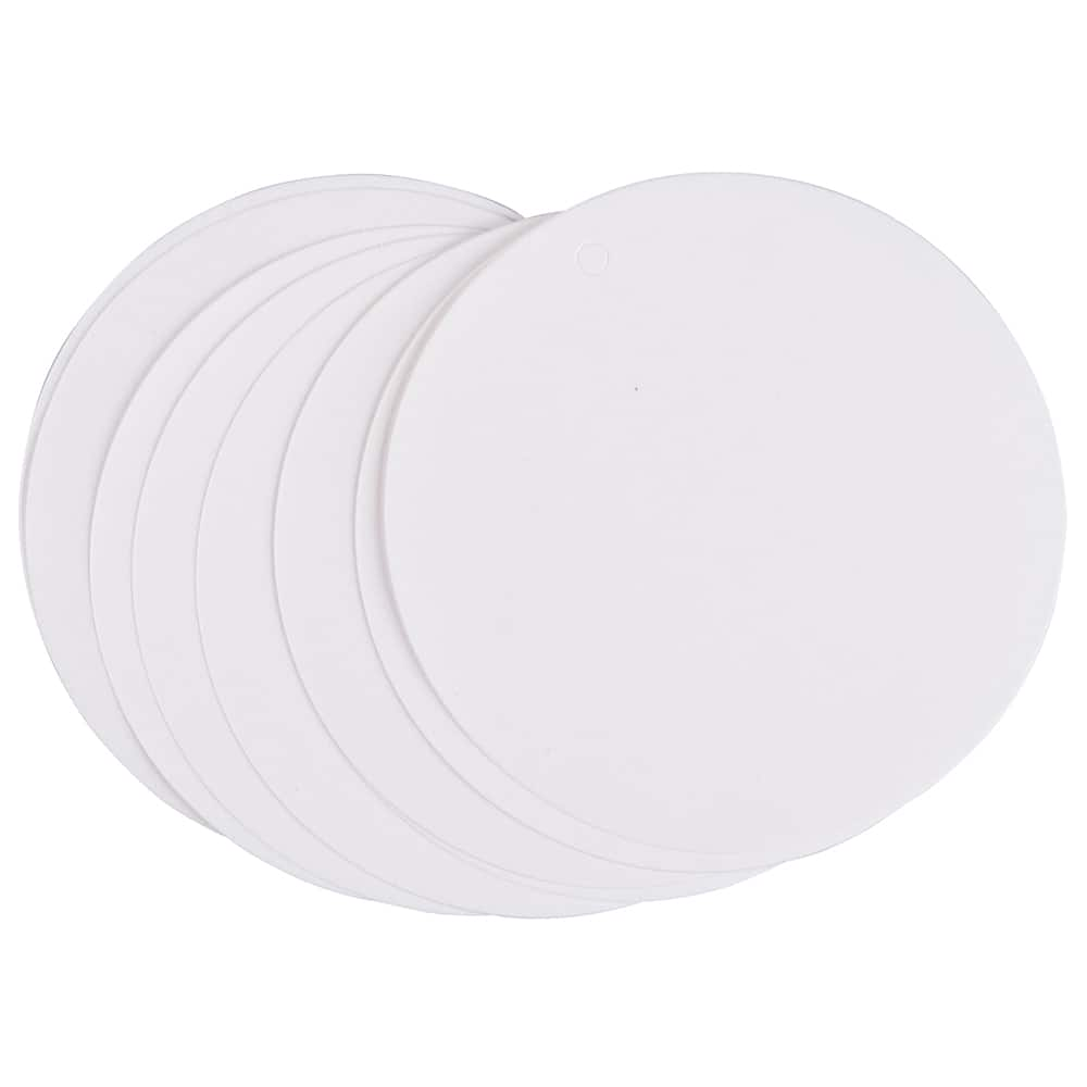 JAM Paper White Large Circle Gift Tags, 10ct.