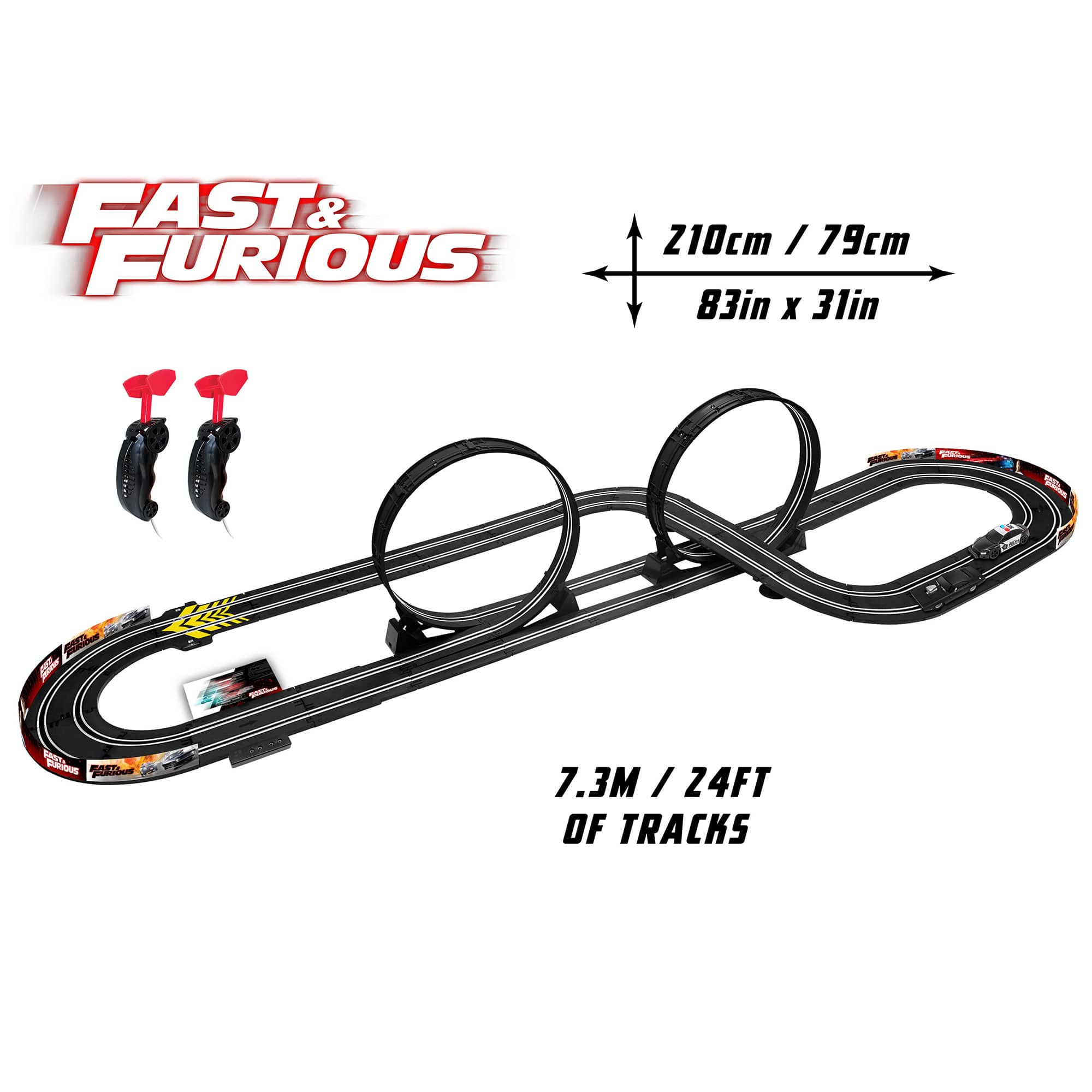 Fast &#x26; Furious: Stunt Raceway Slot Car Set