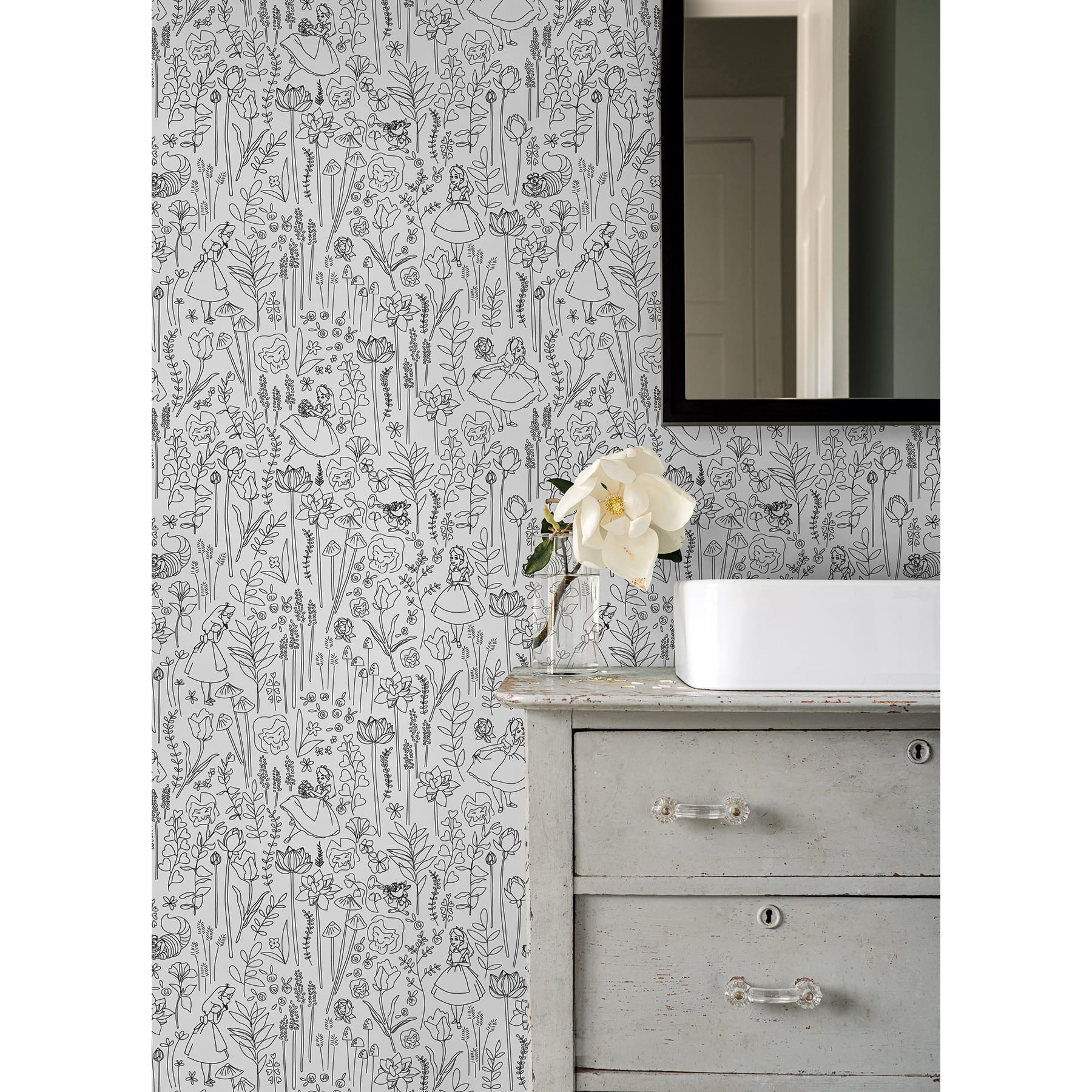 RoomMates Disney® Alice in Wonderland Garden Peel & Stick Wallpaper