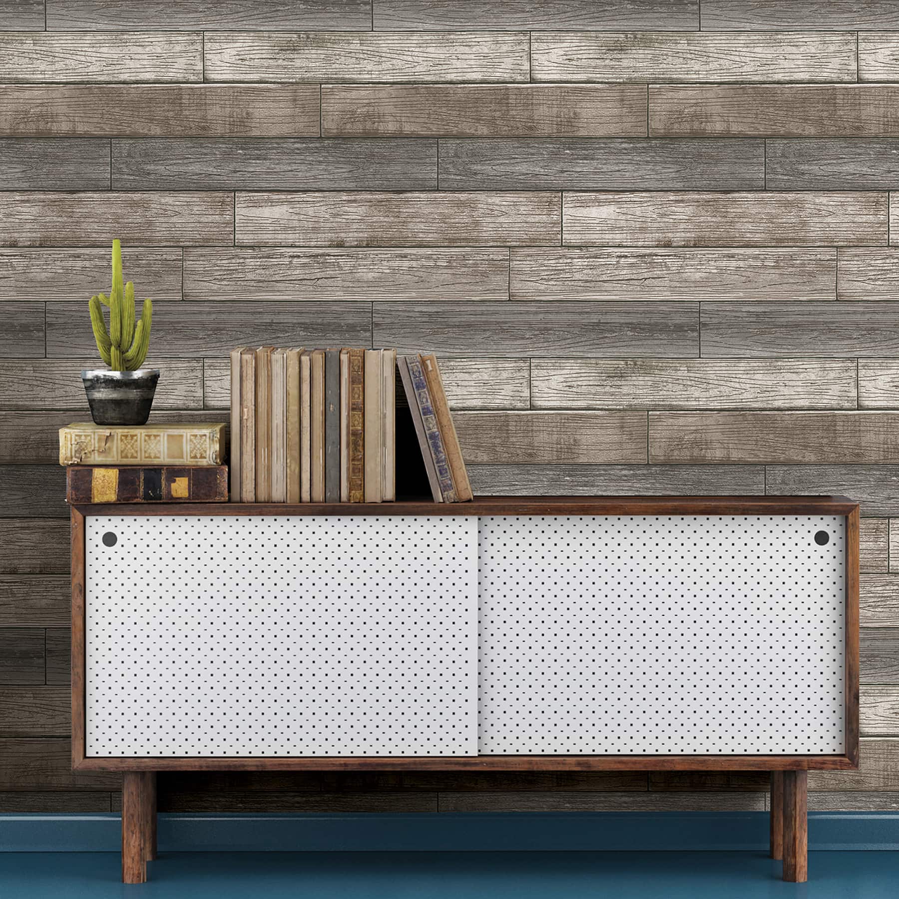 NuWallpaper Reclaimed Wood Plank Natural Peel & Stick Wallpaper