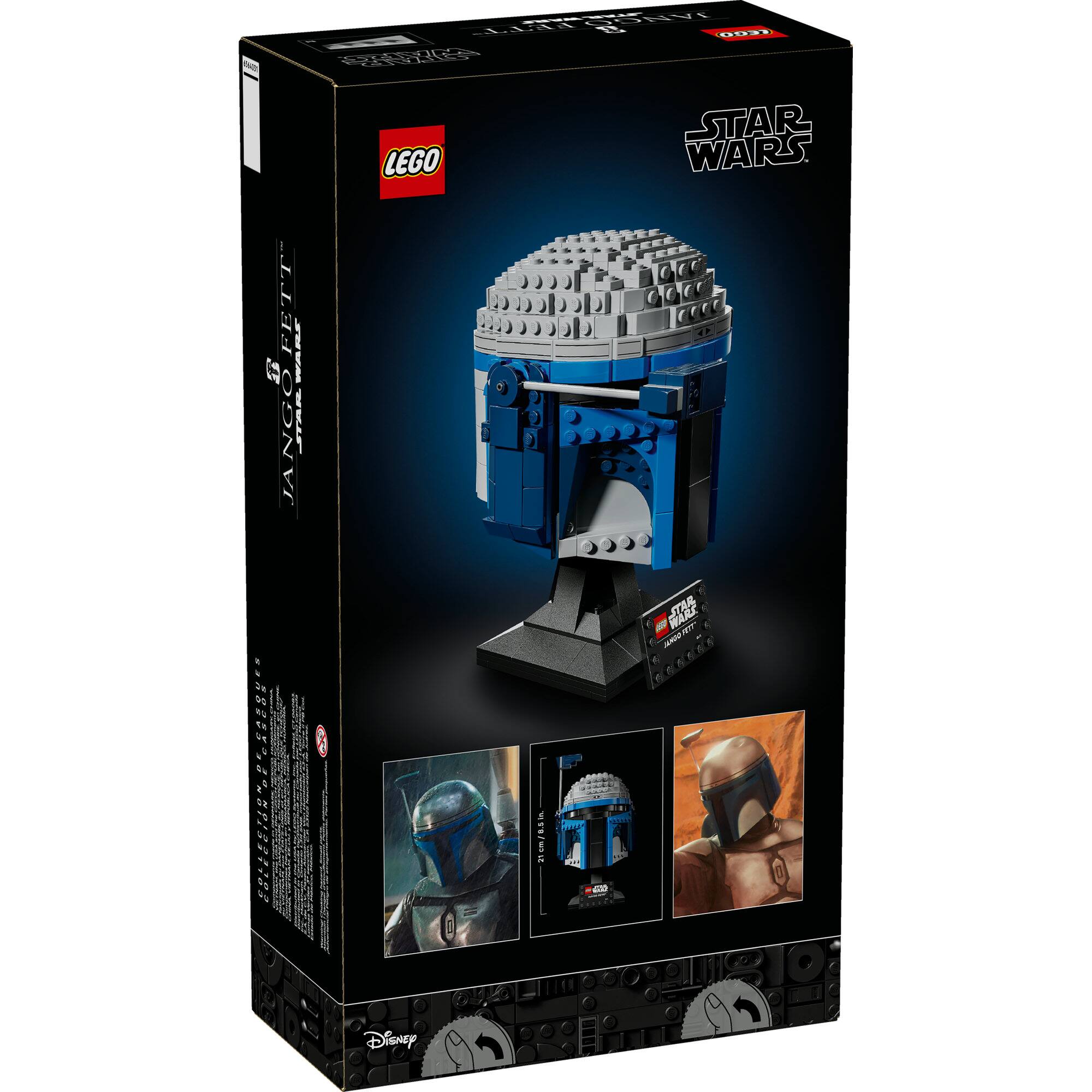 LEGO® Star Wars™ Jango Fett™ Helmet, Buildable Model Kit for Adults 75408