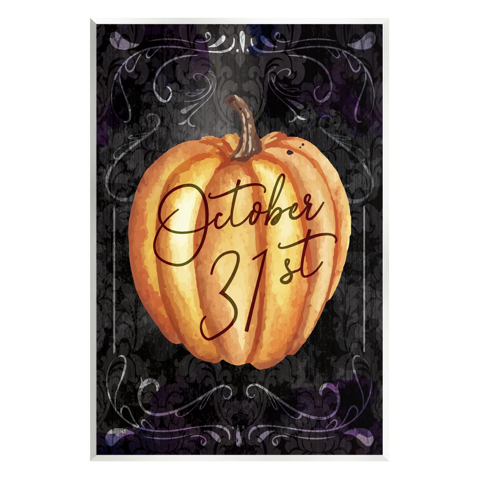 Stupell Industries October 31st Halloween Pumpkin Wall Plaque Art
