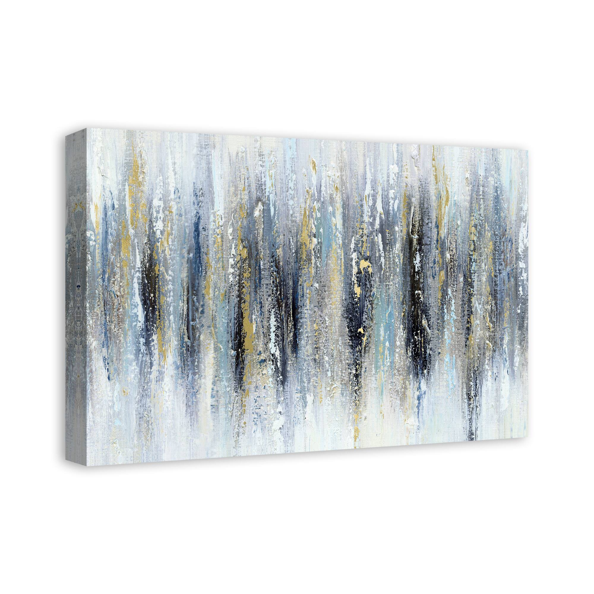 Edgy Abstract 24&#x22; x 16&#x22; Canvas Wall Art